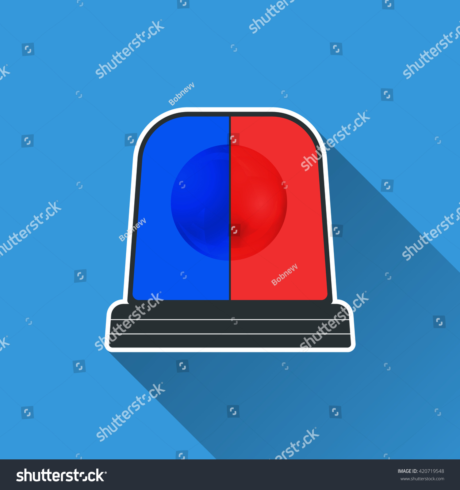 Flasher light icon. Special flasher of emergency - Royalty Free Stock ...