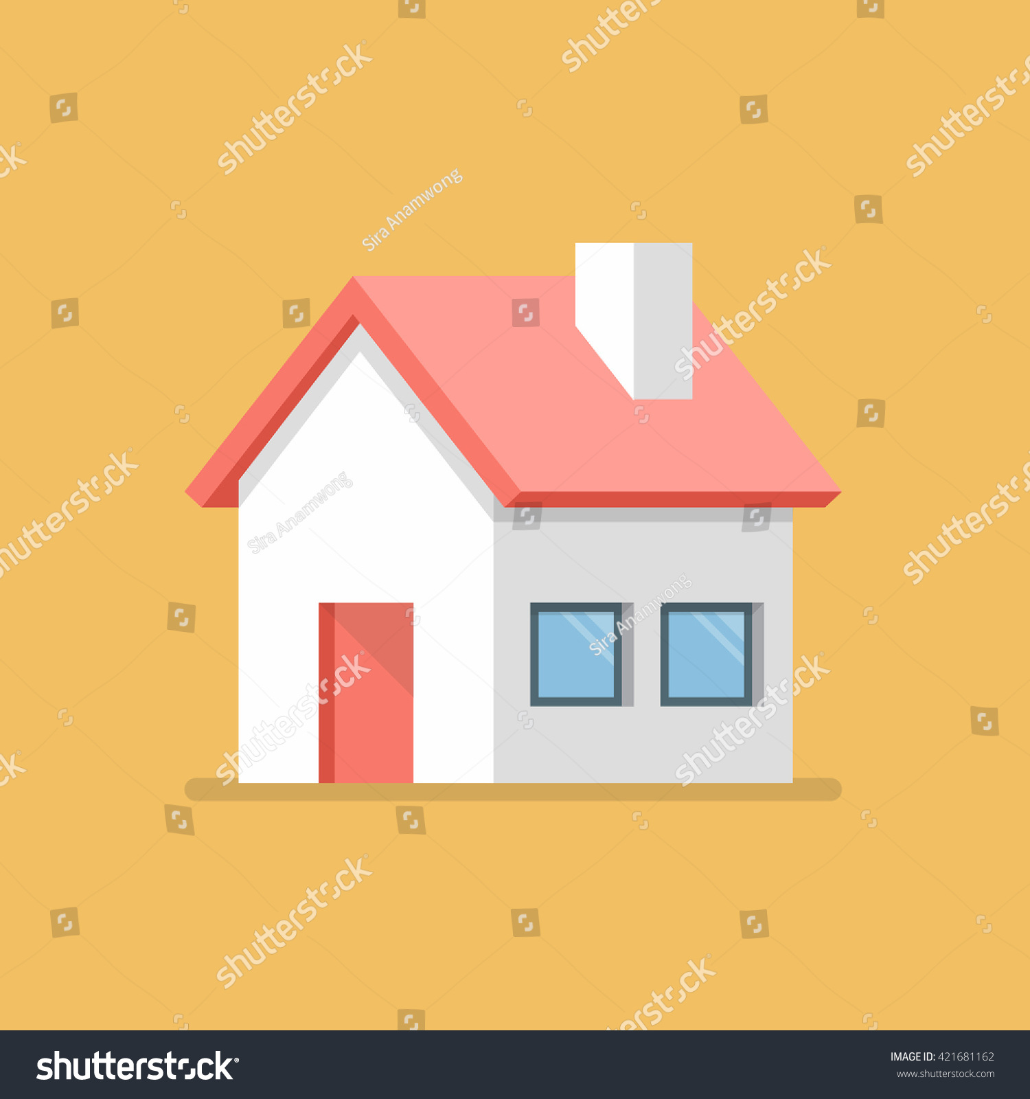 House flat icon. flat style vector illustration #421681162