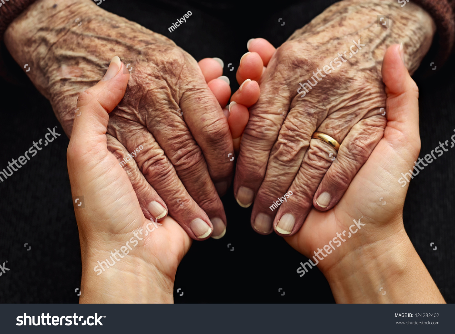 Support and care for the elderly #424282402