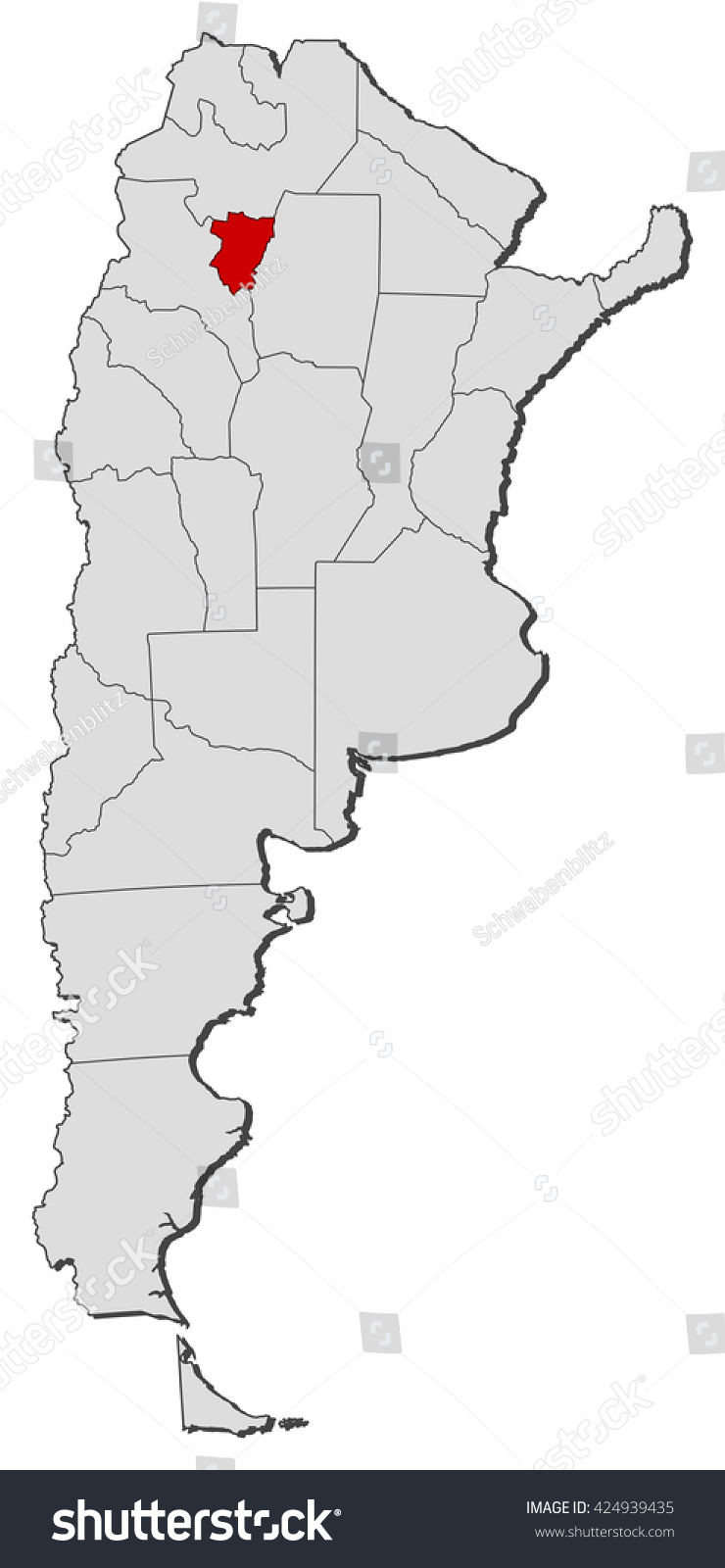 Map - Argentina, Tucuman - Royalty Free Stock Vector 424939435 - Avopix.com