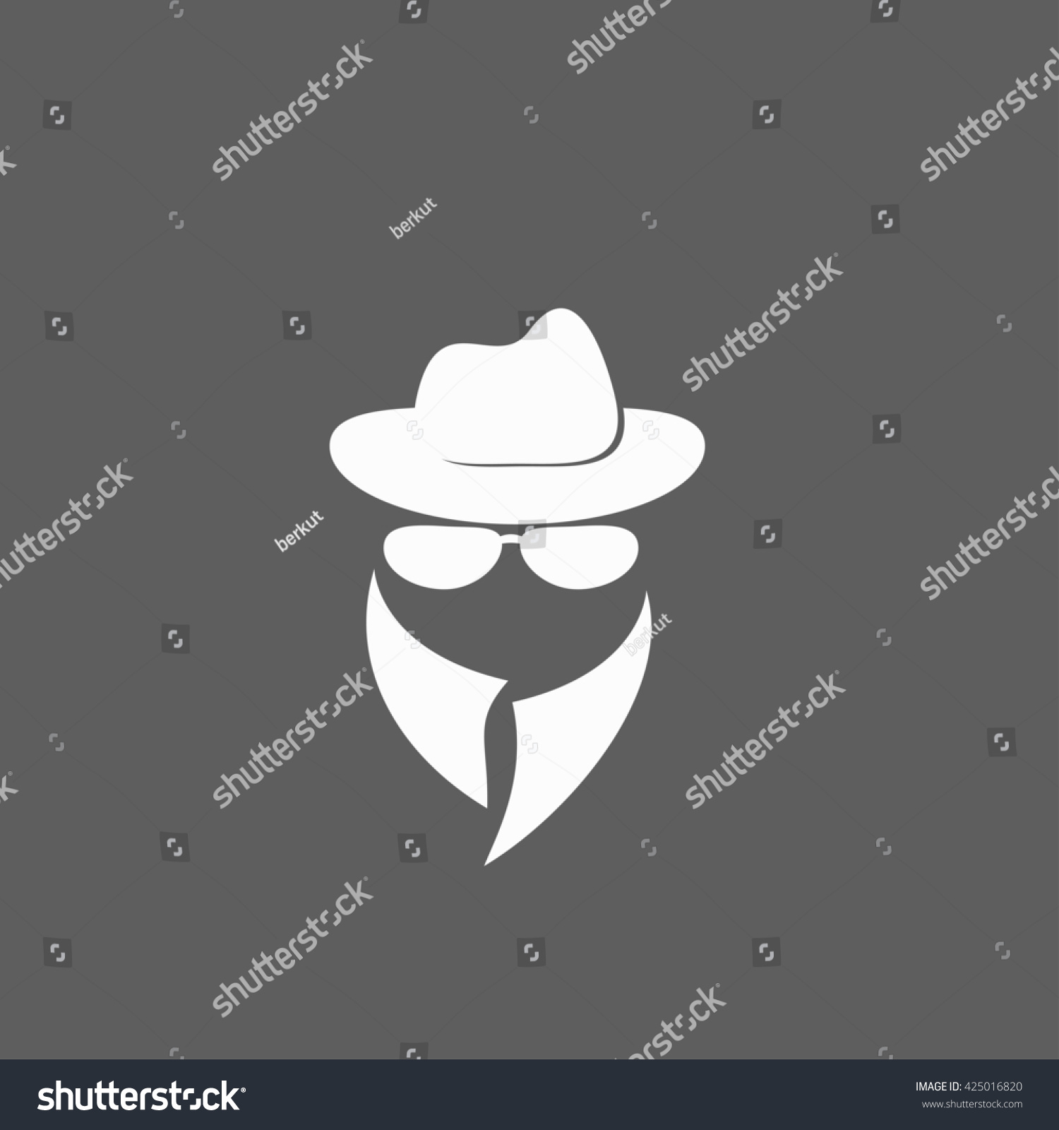 Man in suit. Secret service agent icon - Royalty Free Stock Photo ...