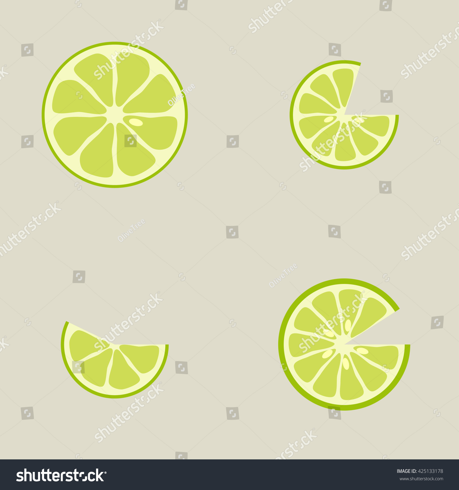 Lime slice variations #425133178