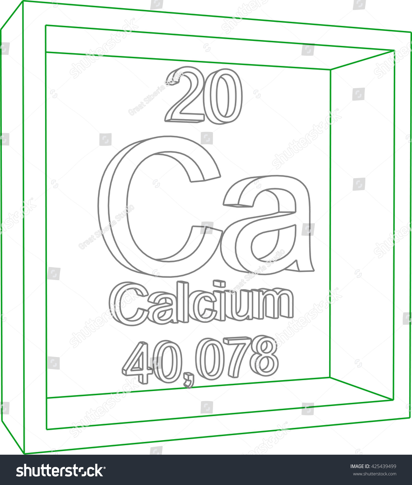 Periodic Table Of Elements Calcium Royalty Free Stock Vector 425439499 3944