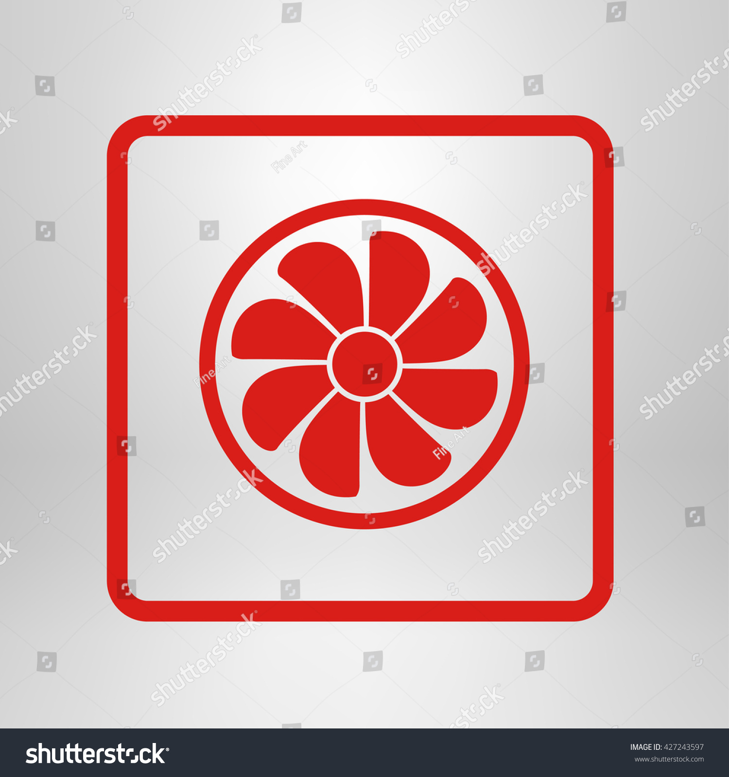 Exhaust fan icon. Ventilator symbol. - Royalty Free Stock Vector ...