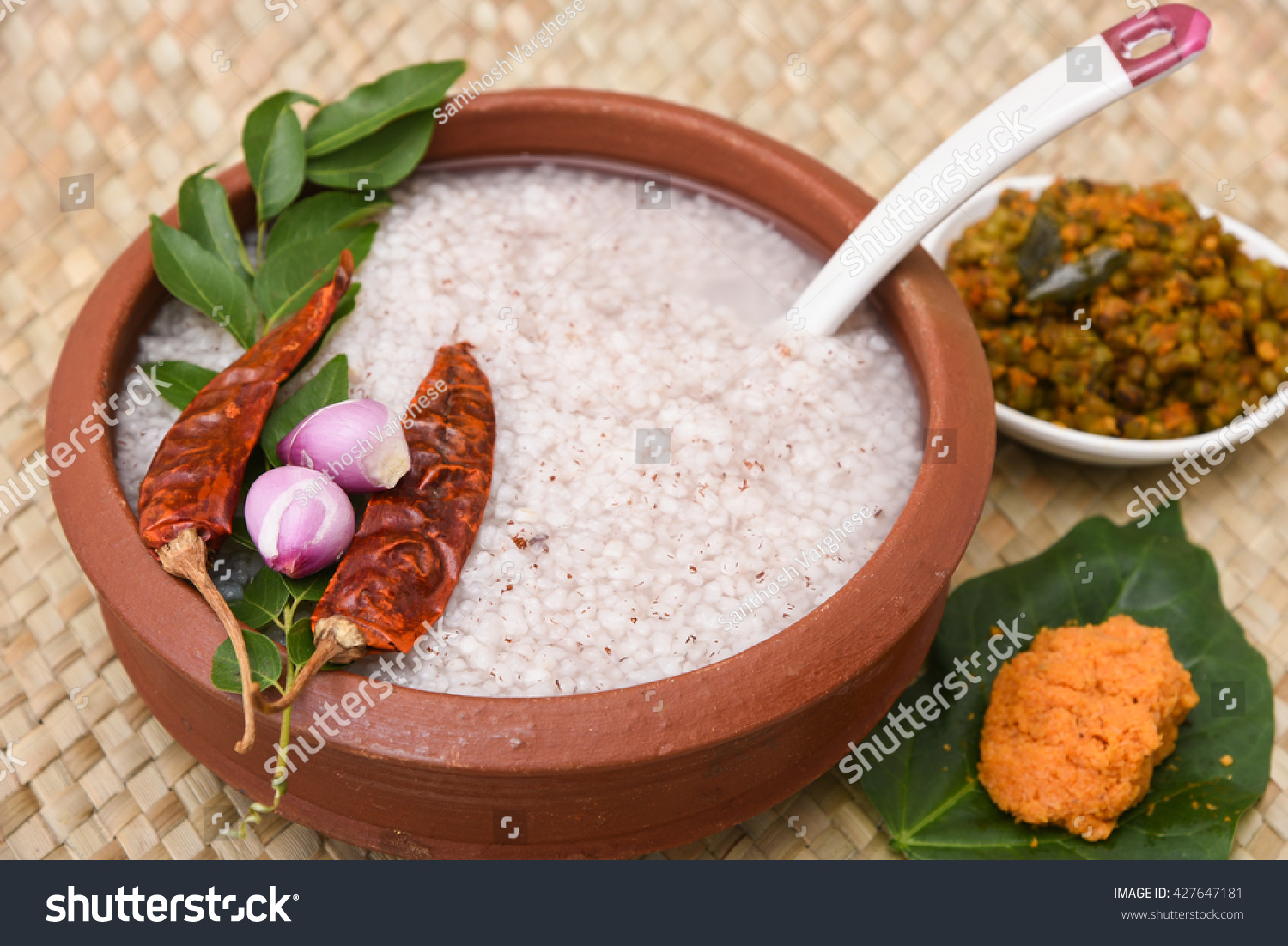 Traditional rice porridge/ payaru kanji / - Royalty Free Stock Photo ...