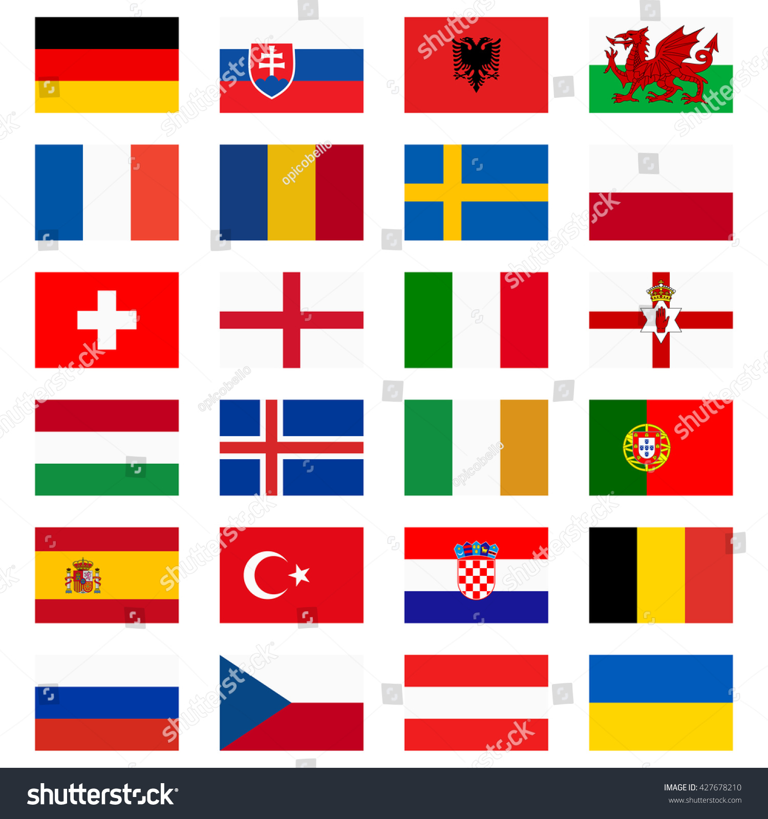 flags of national teams of france soccer - Royalty Free Stock Vector ...