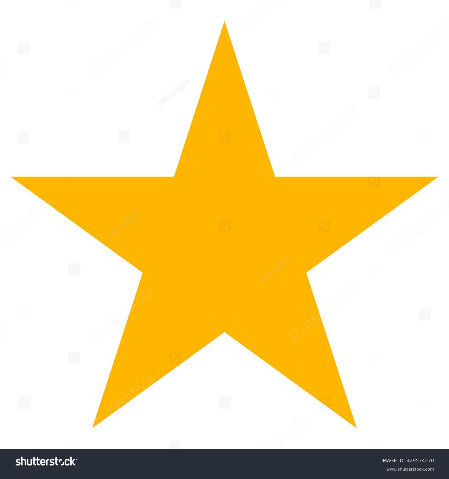 Star icon vector. Classic rank isolated. Trendy flat favorite design. Star web site pictogram, mobile app. Logo illustration. Eps10. #429574270