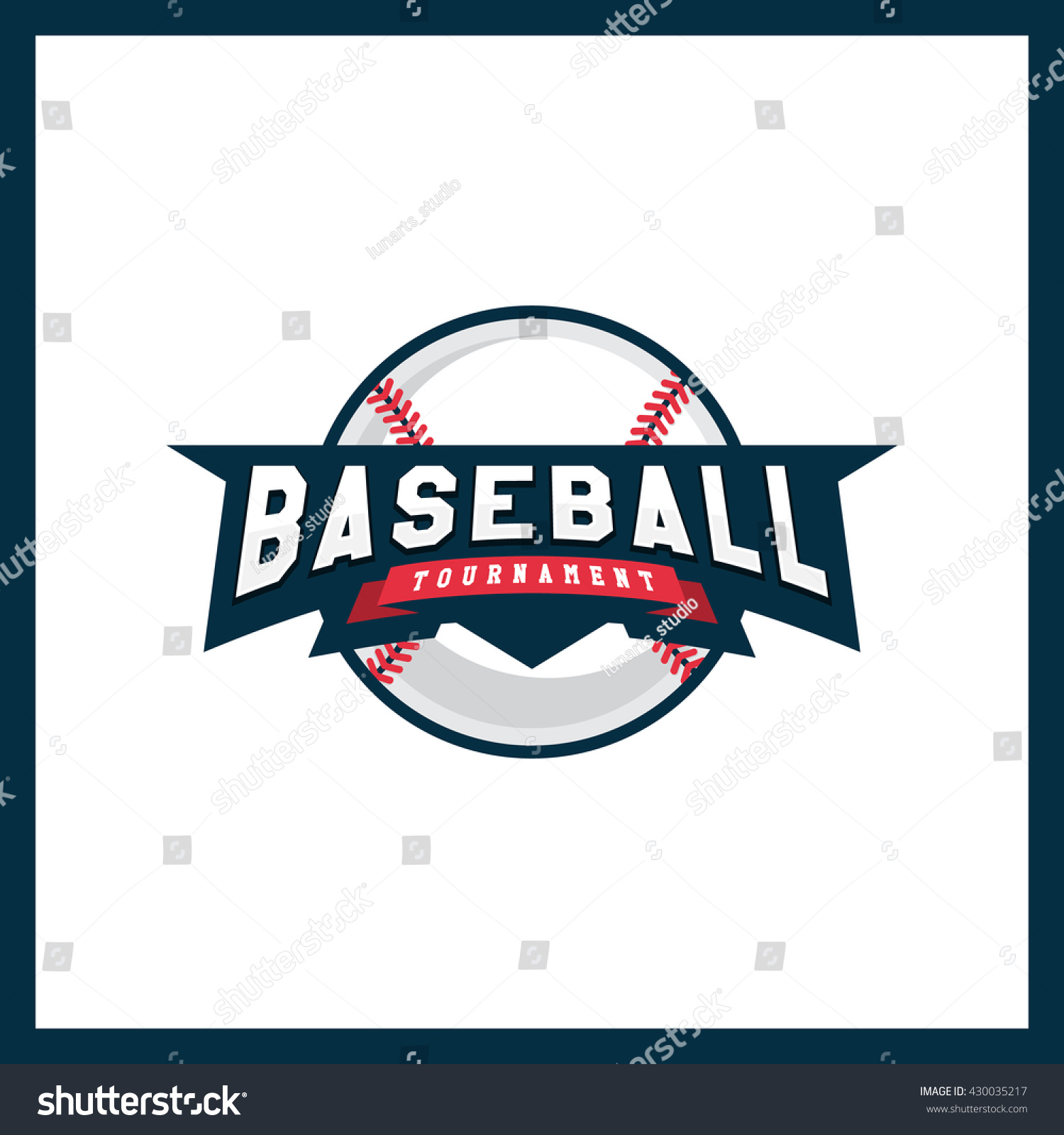 Modern professional logo for a baseball league. - Royalty Free Stock ...