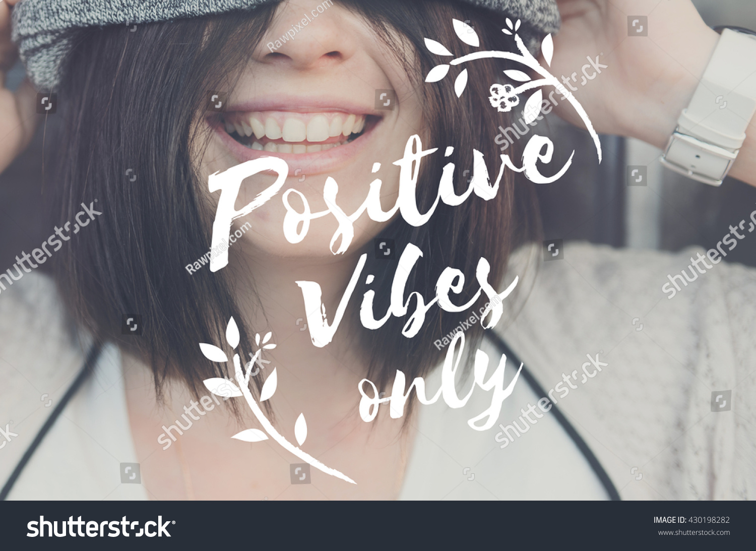 Positive Attitude Motivation Inspiration Thinking Concept #430198282