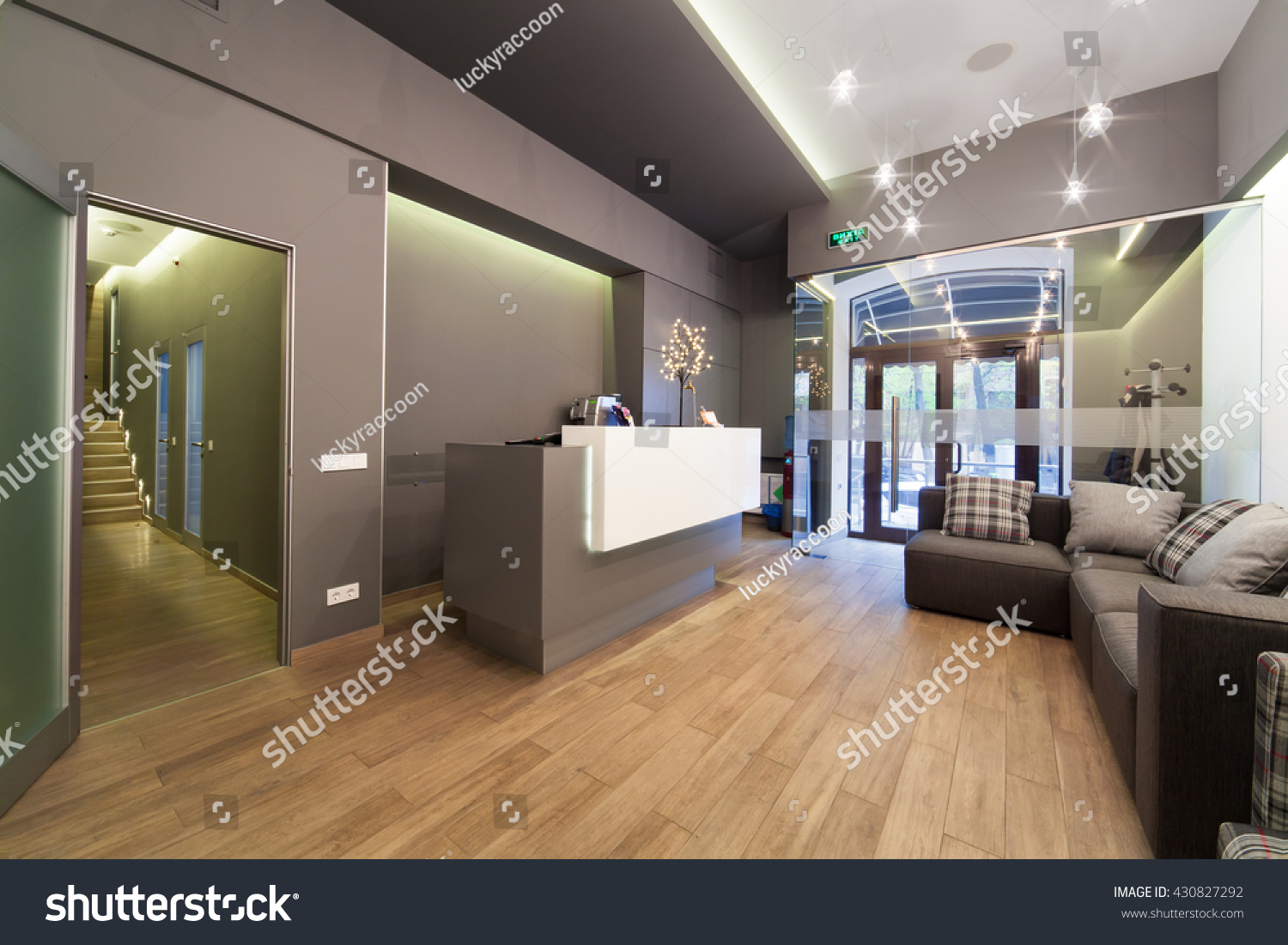 Modern interior design. Lobby at  dental clinic. #430827292