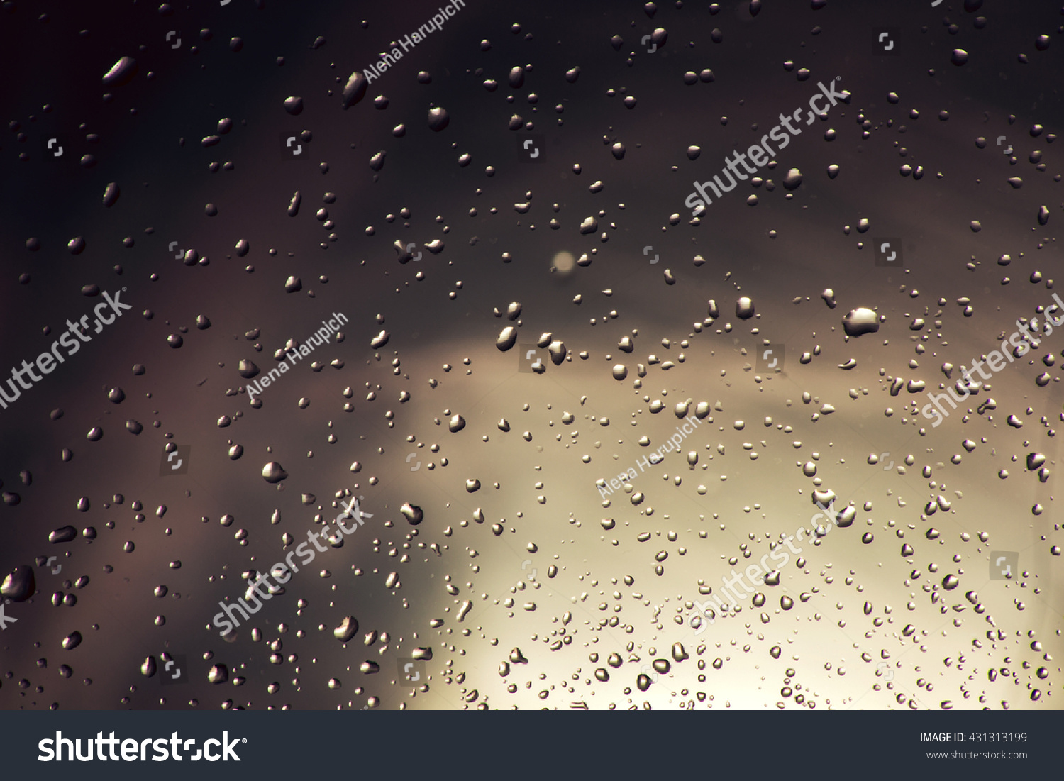 small water drops on a color glass #431313199