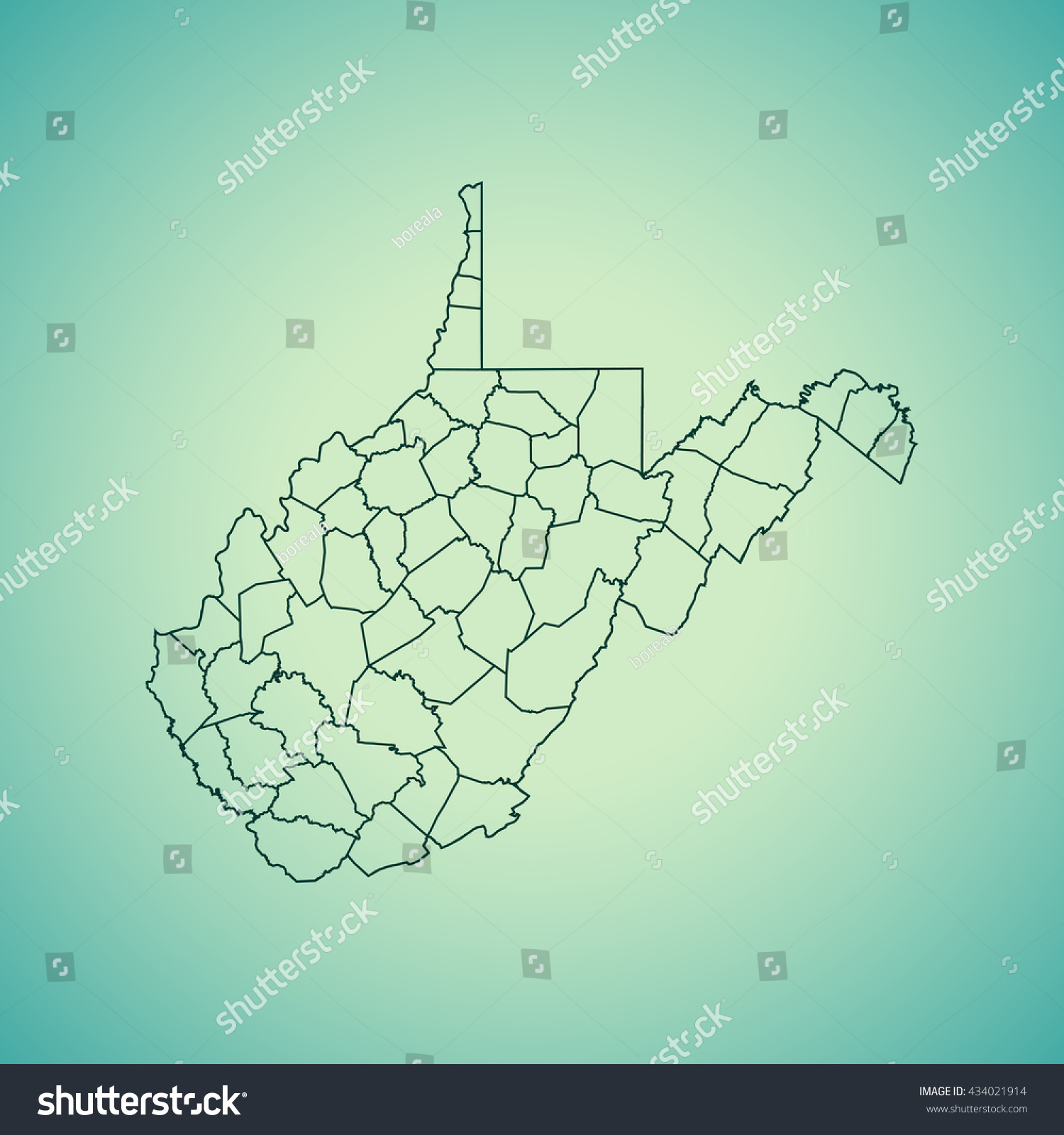 map of West Virginia #434021914