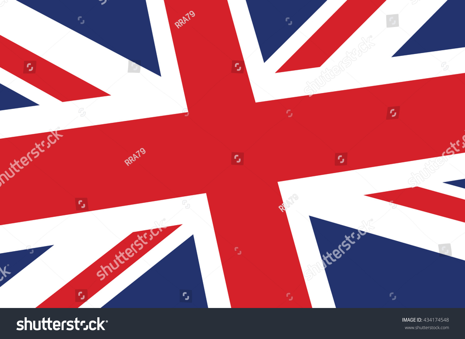 Union Jack On Crumpled Paper Background. Vintage - Royalty Free Stock 