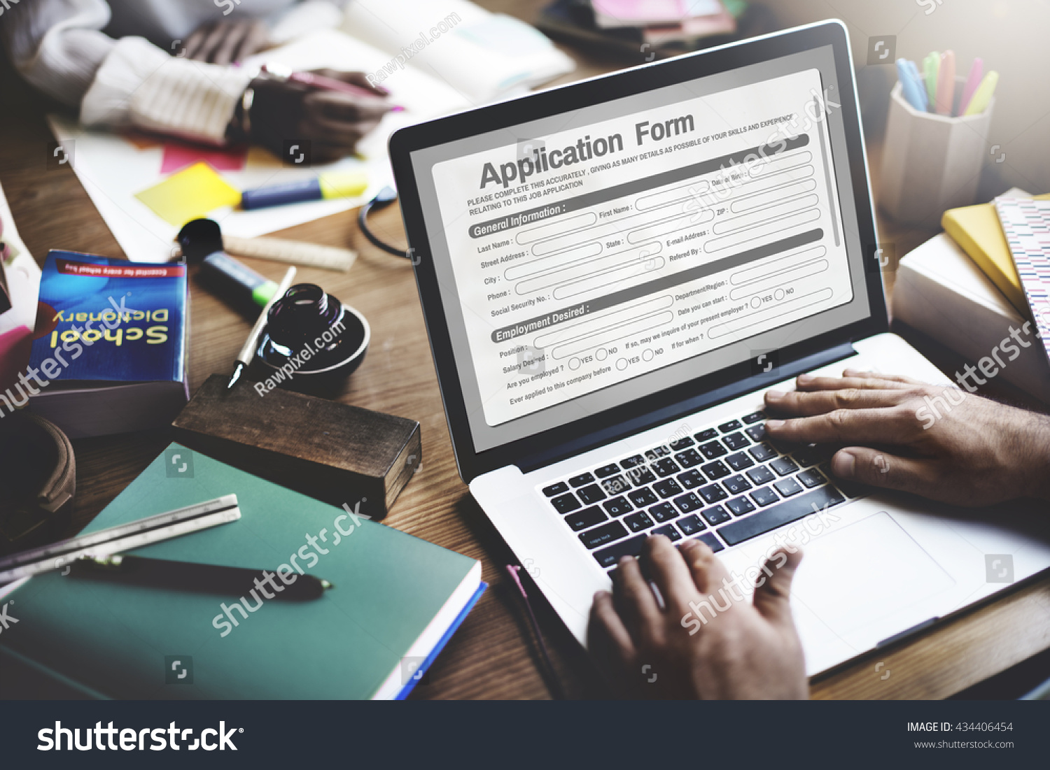 Online Web Job Application Form Concept #434406454