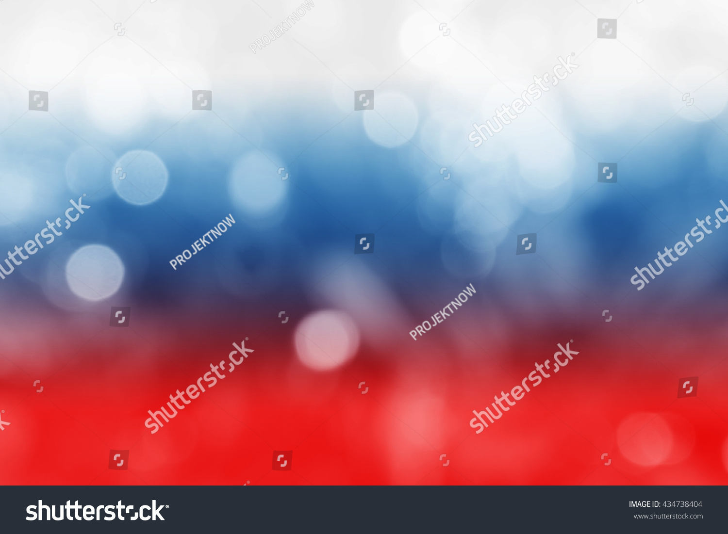 RUSSIA : National flag. Soft blurred bokeh natural background. Abstract gradient desktop wallpaper. #434738404