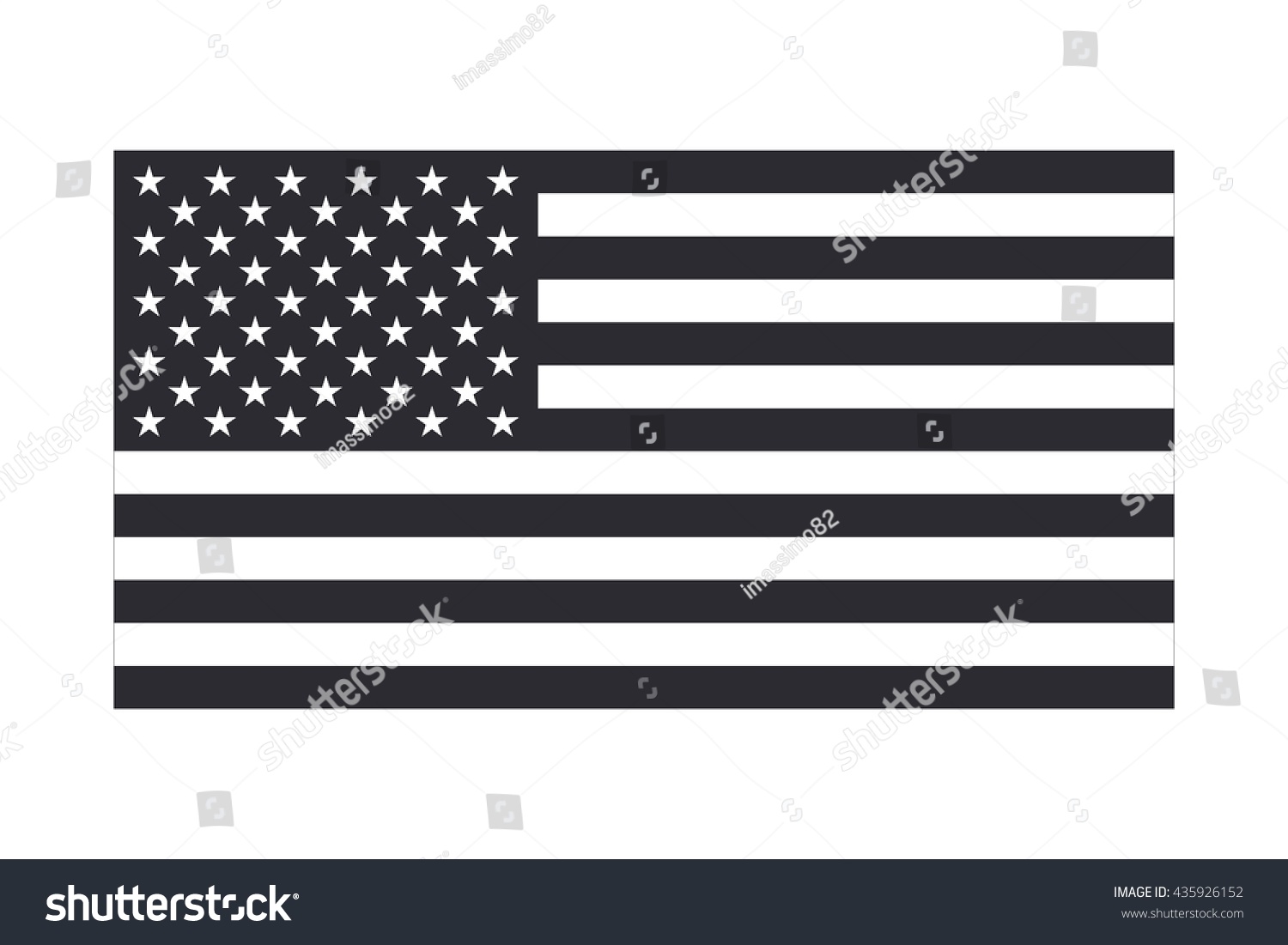 American flag icon, isolated on a white background, correct proportions, vector illustration #435926152
