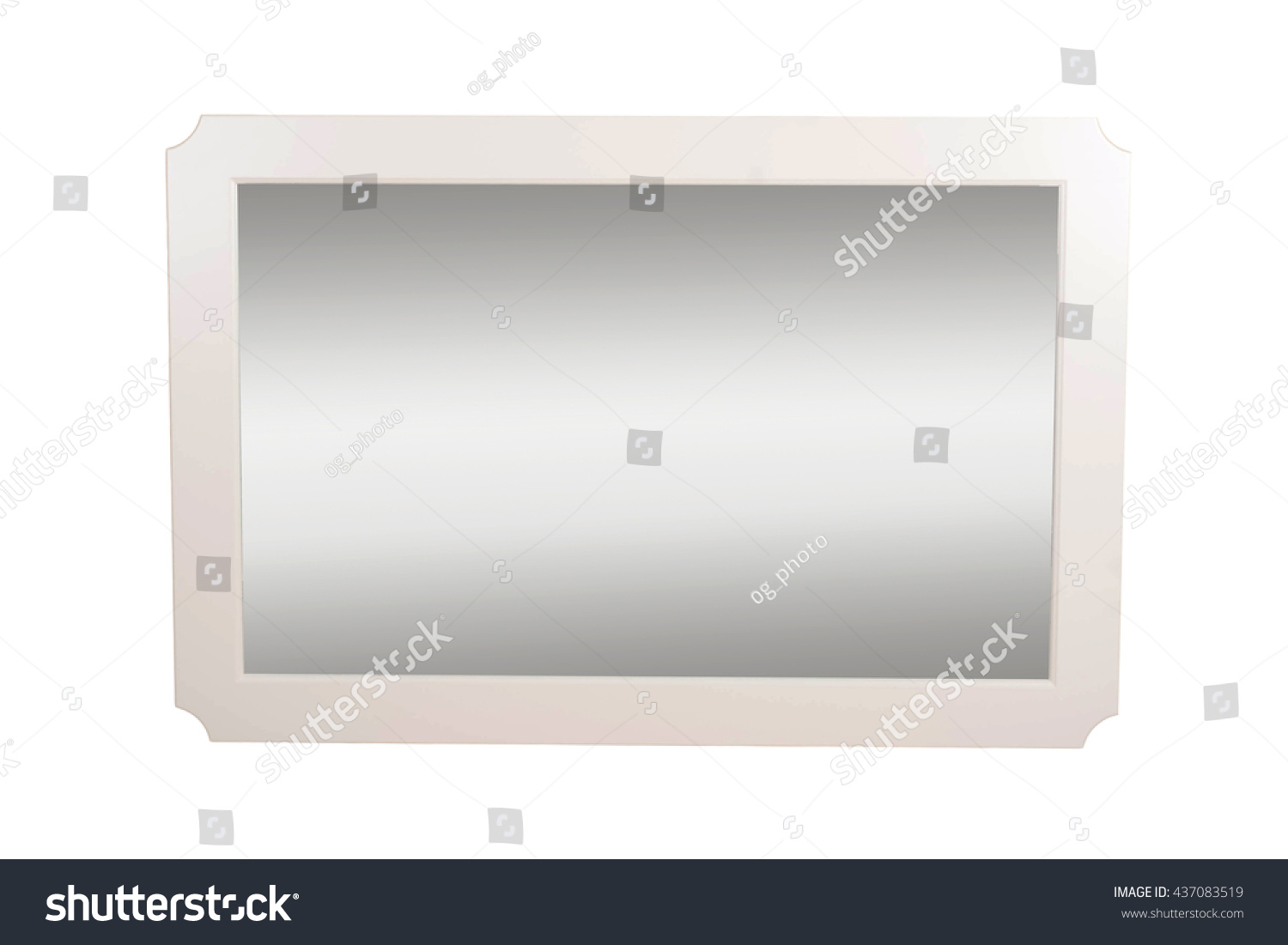 frame for a mirror on a white background #437083519