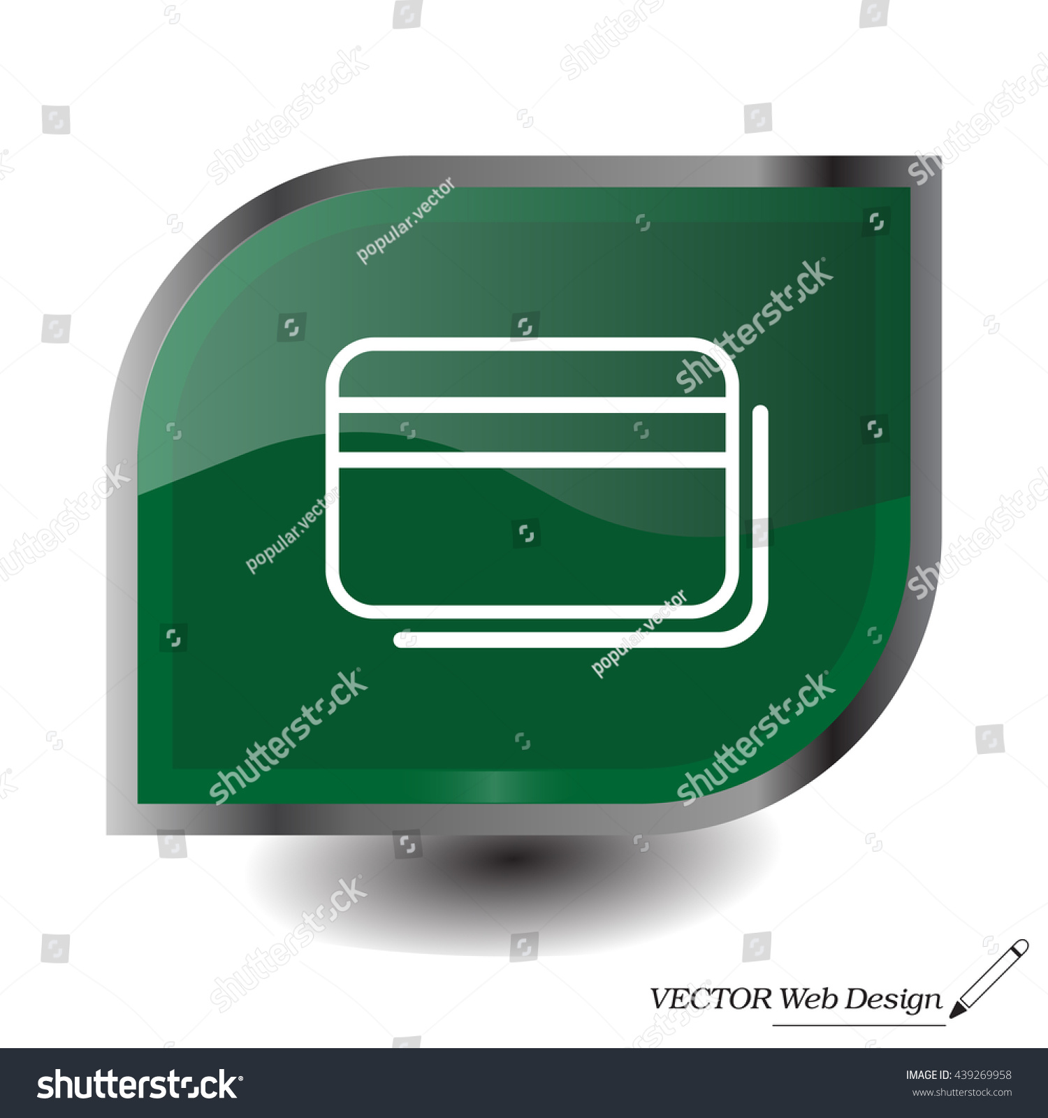 credit card icon - Royalty Free Stock Vector 439269958 - Avopix.com