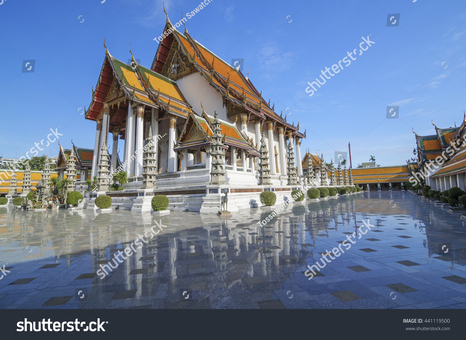 Wat Suthat temple in Bangkok, Thailand, landmark, landmark, landmark bangkok, landmark Thailand #441119500