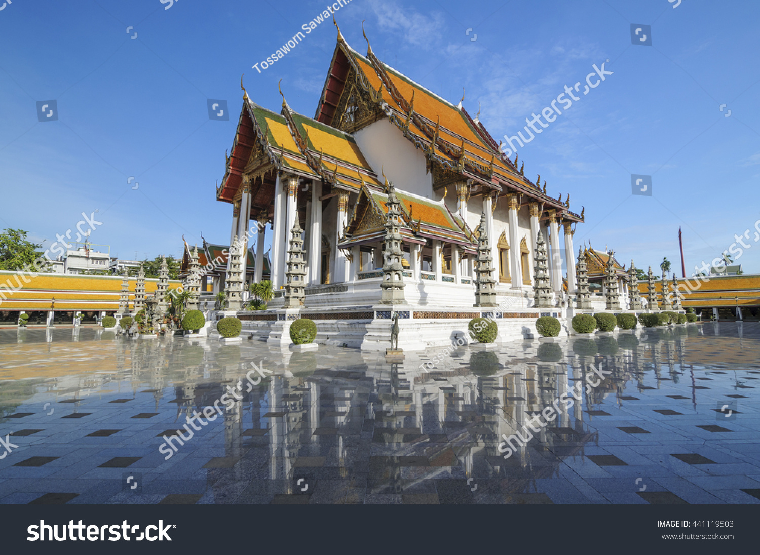 Wat Suthat temple in Bangkok, Thailand, landmark, landmark, landmark bangkok, landmark Thailand #441119503