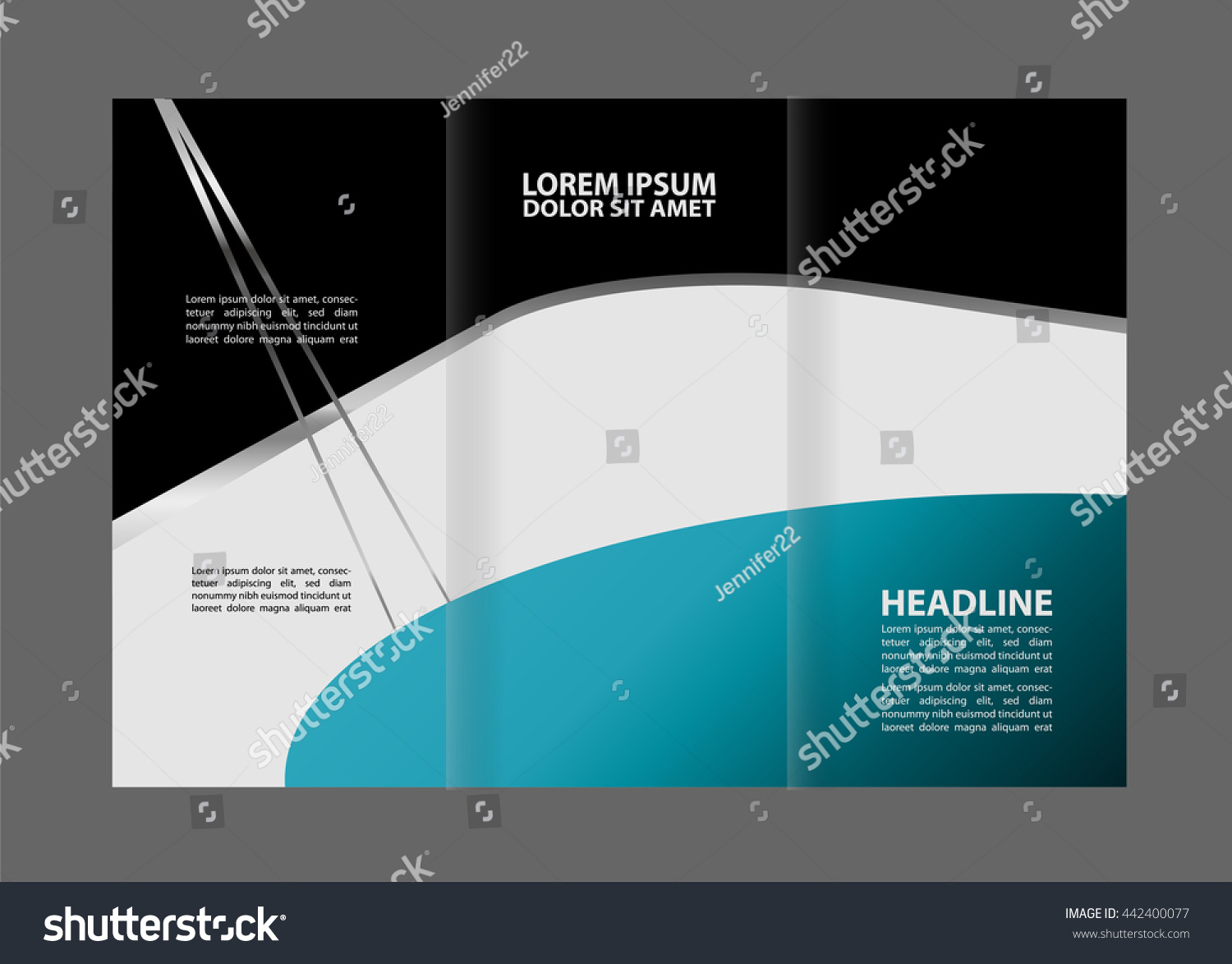 Brochure Template - Royalty Free Stock Vector 442400077 - Avopix.com