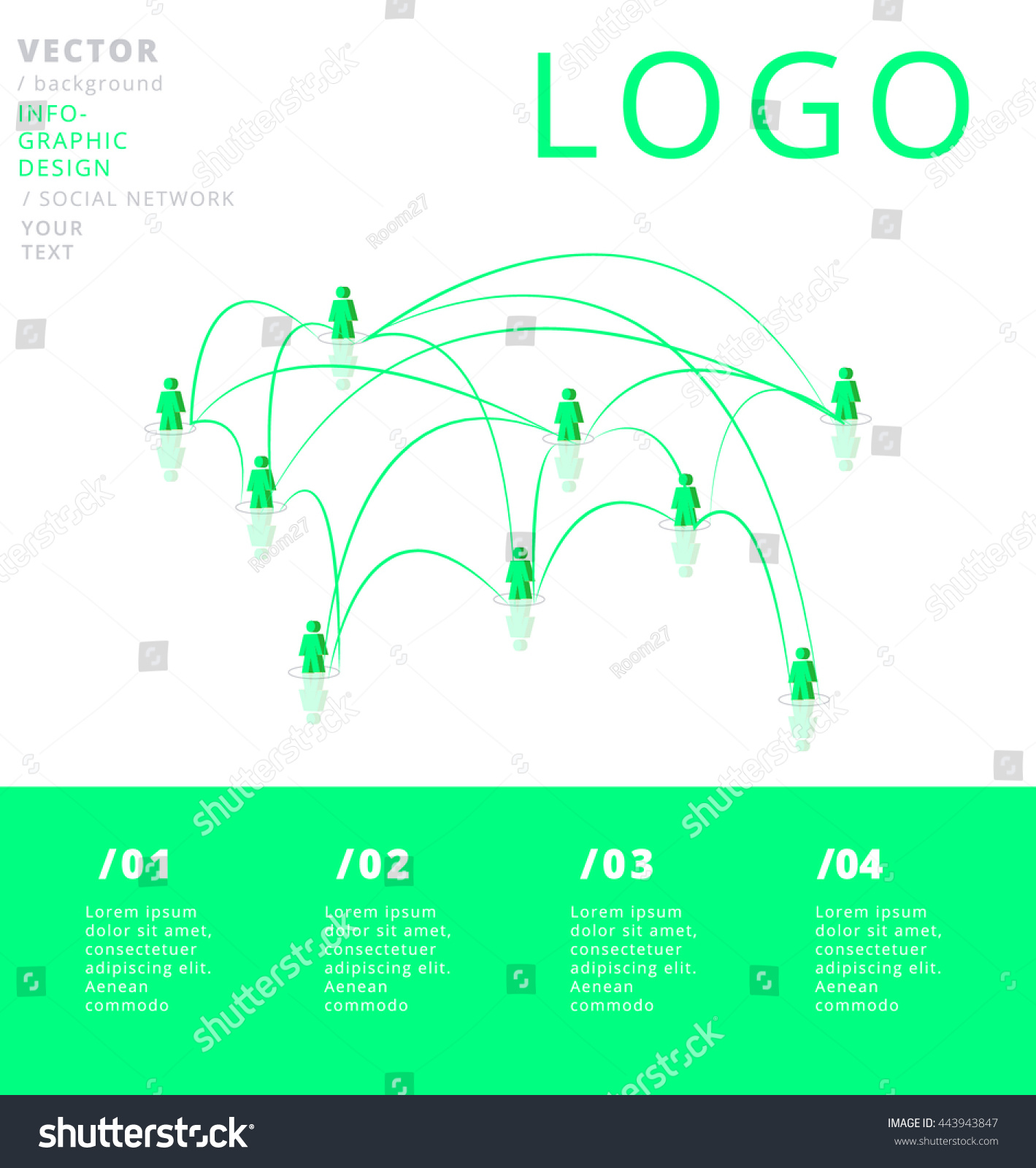 SOCIAL NETWORK , VECTOR INFOGRAPHIC - Royalty Free Stock Vector ...