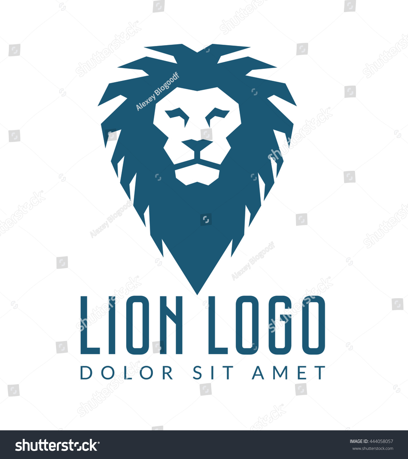 Company logo design. Lion's head template - Royalty Free Stock Vector ...