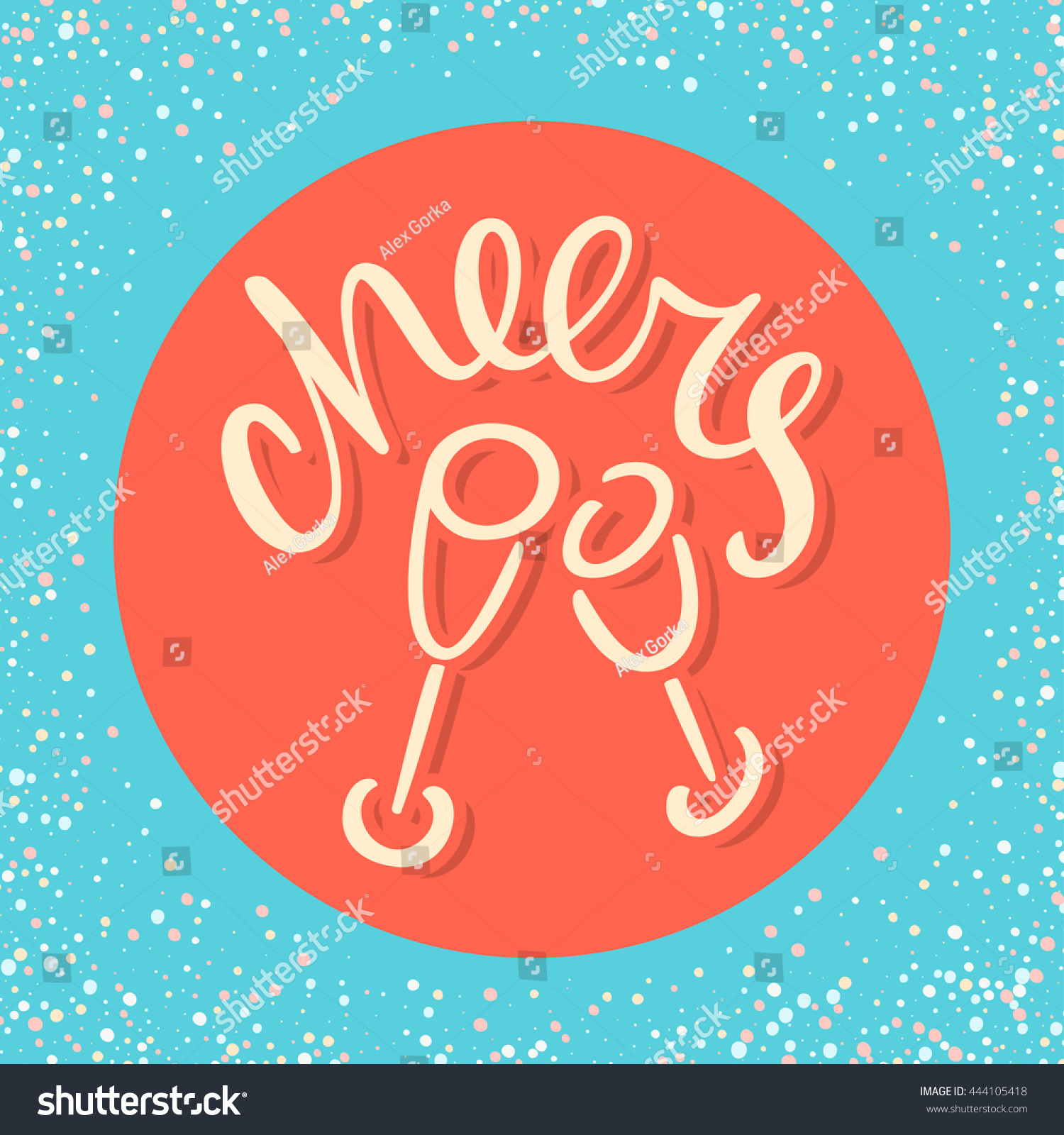 Cheers to you! Congratulations card. Royalty Free Stock Vector