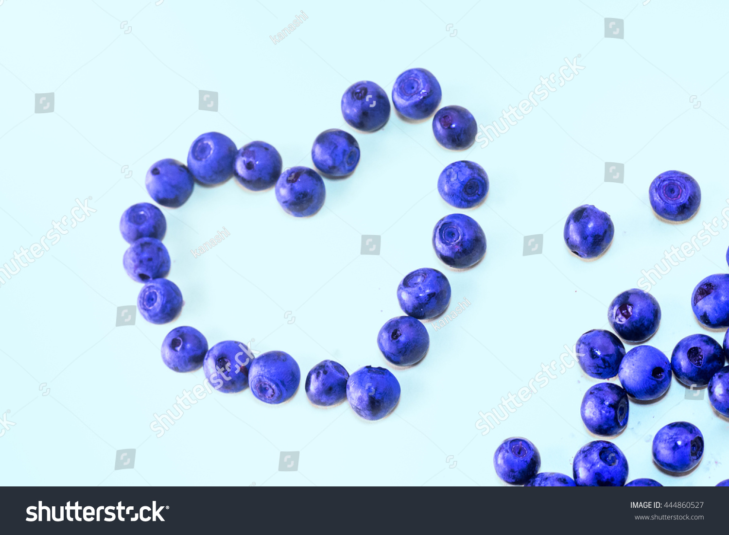 Blueberry - heart shape, fresh colors #444860527