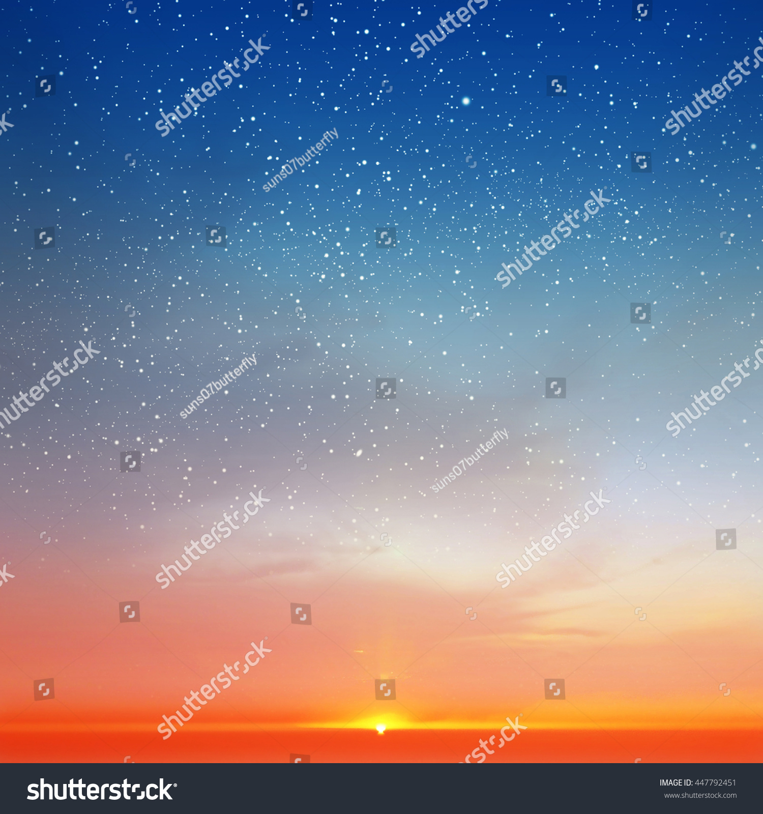 Magic sky background with stars #447792451