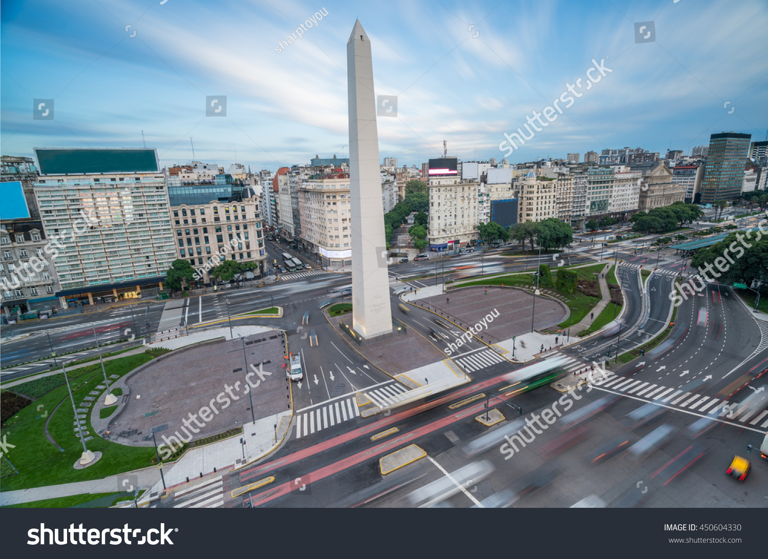 The Obelisk of Buenos Aires, centre of the city - Argentina #450604330
