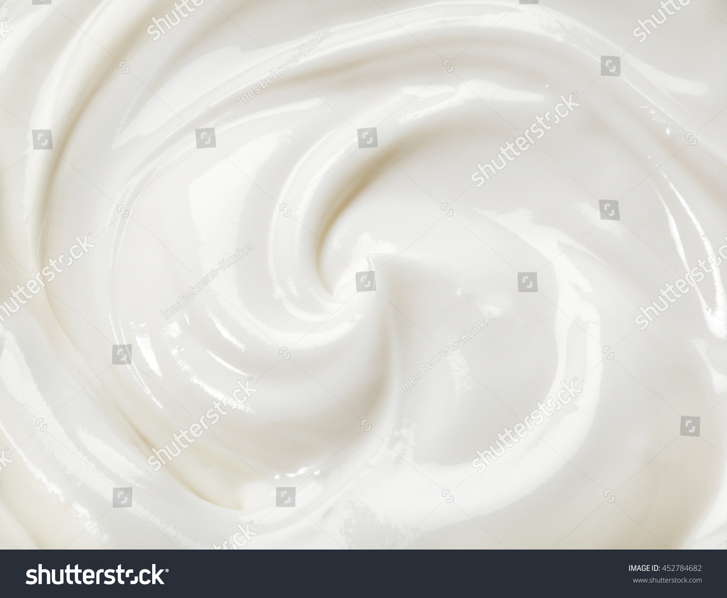 swirled yogurt #452784682
