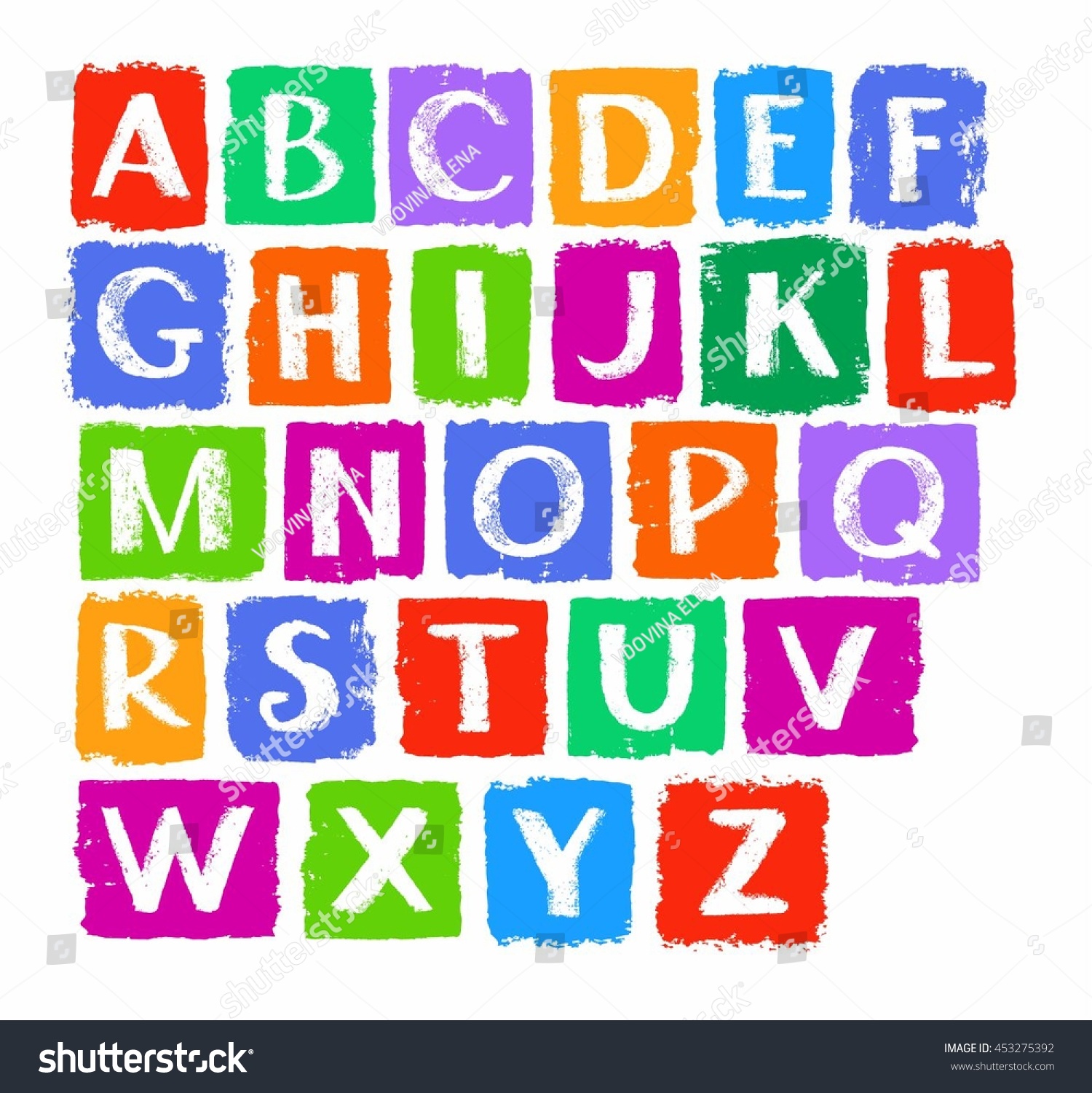 Capital letters of the english alphabet white royalty free stock 