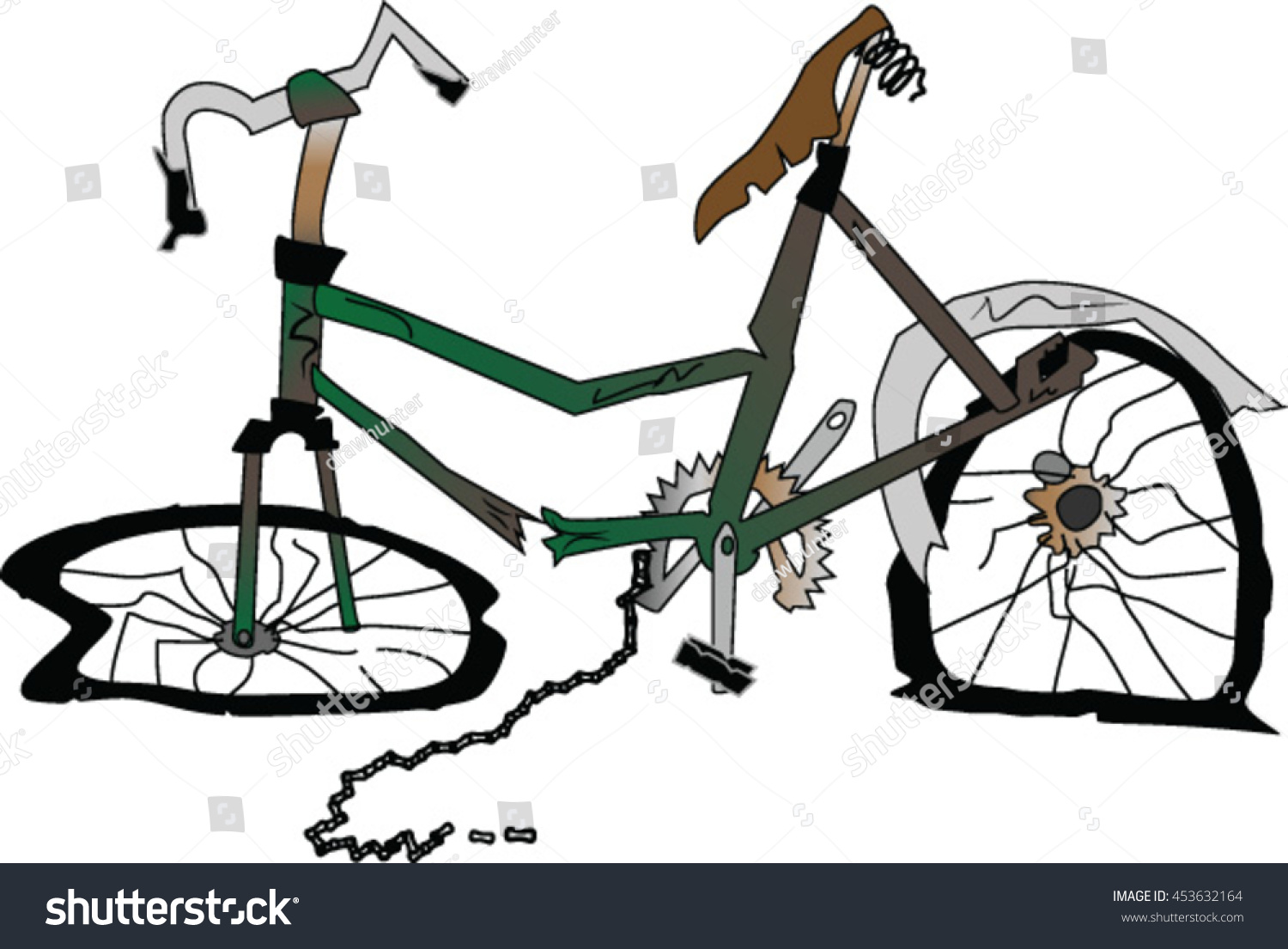 broken-bicycle-vector-image-royalty-free-stock-vector-453632164