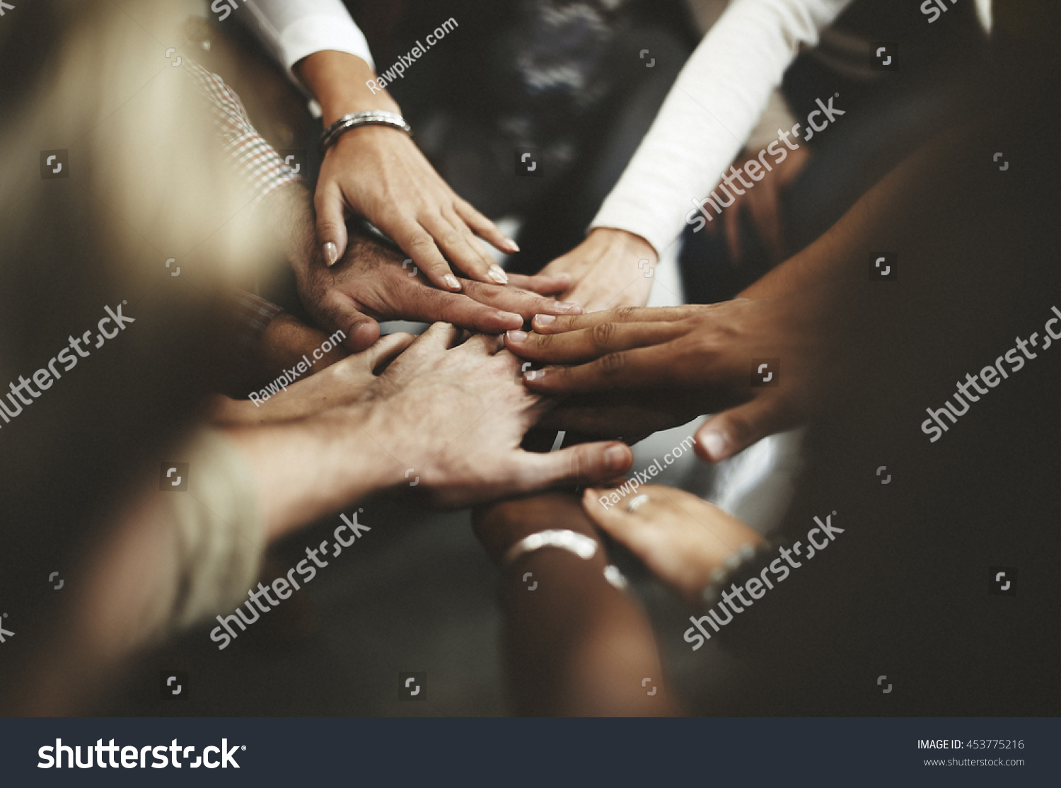 Teamwork Join Hands Support Together Concept #453775216