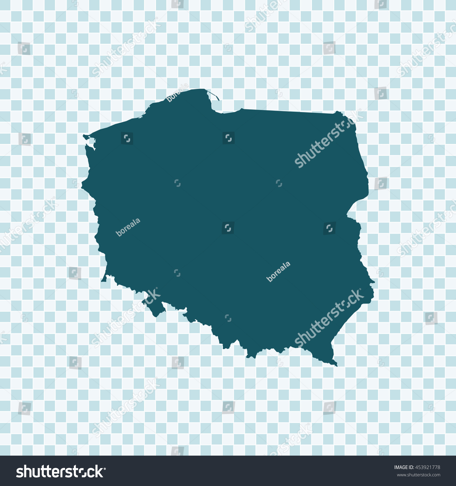 map of Poland - Royalty Free Stock Vector 453921778 - Avopix.com