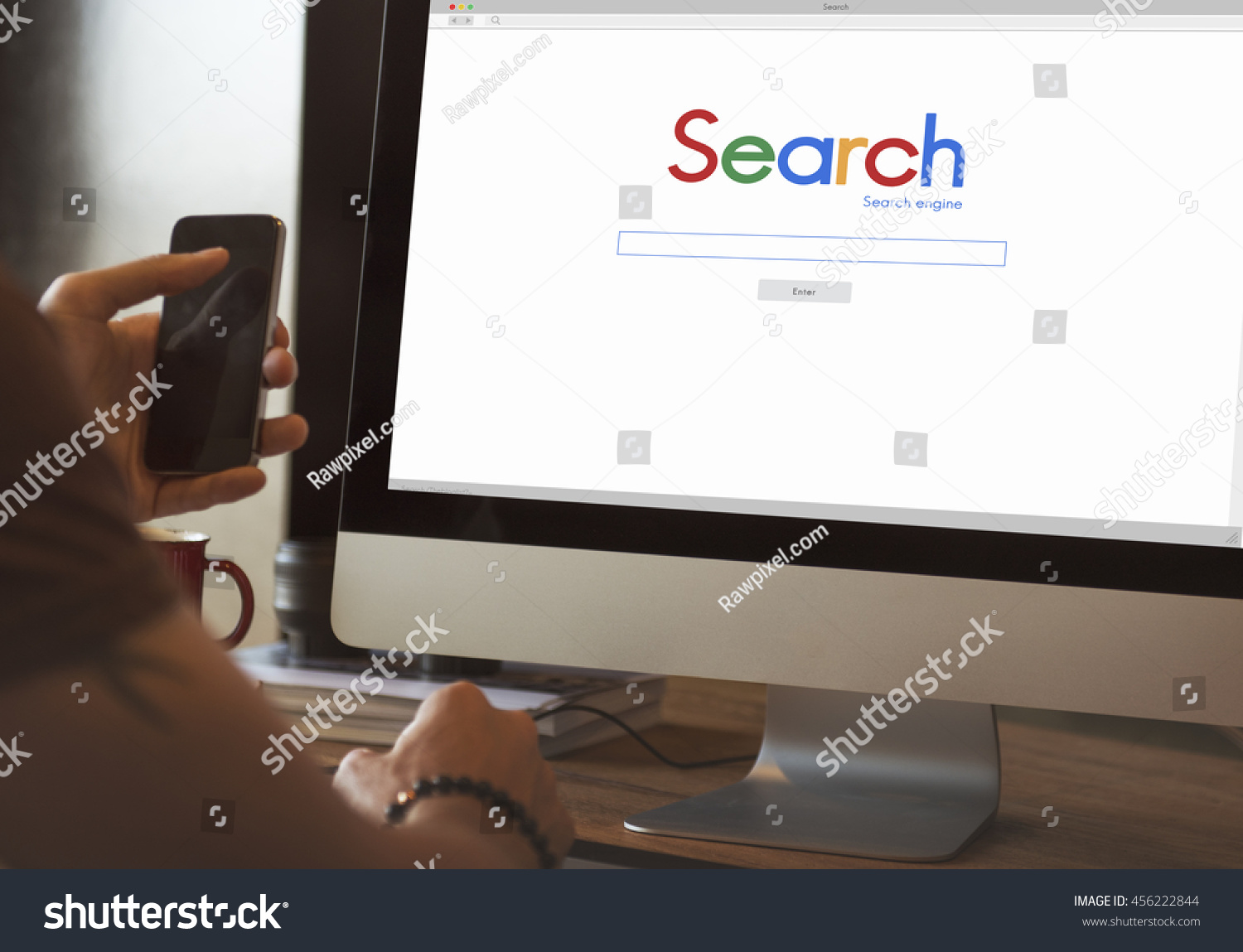 Search Searching Online Network Website Concept #456222844