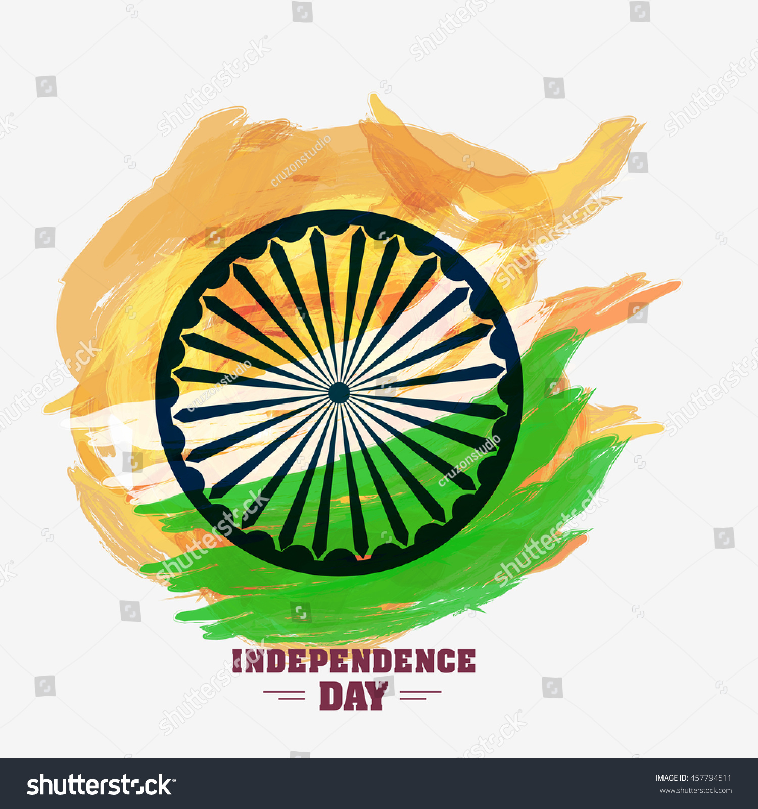 Happy Independence Day India Vector Royalty Free Stock Vector