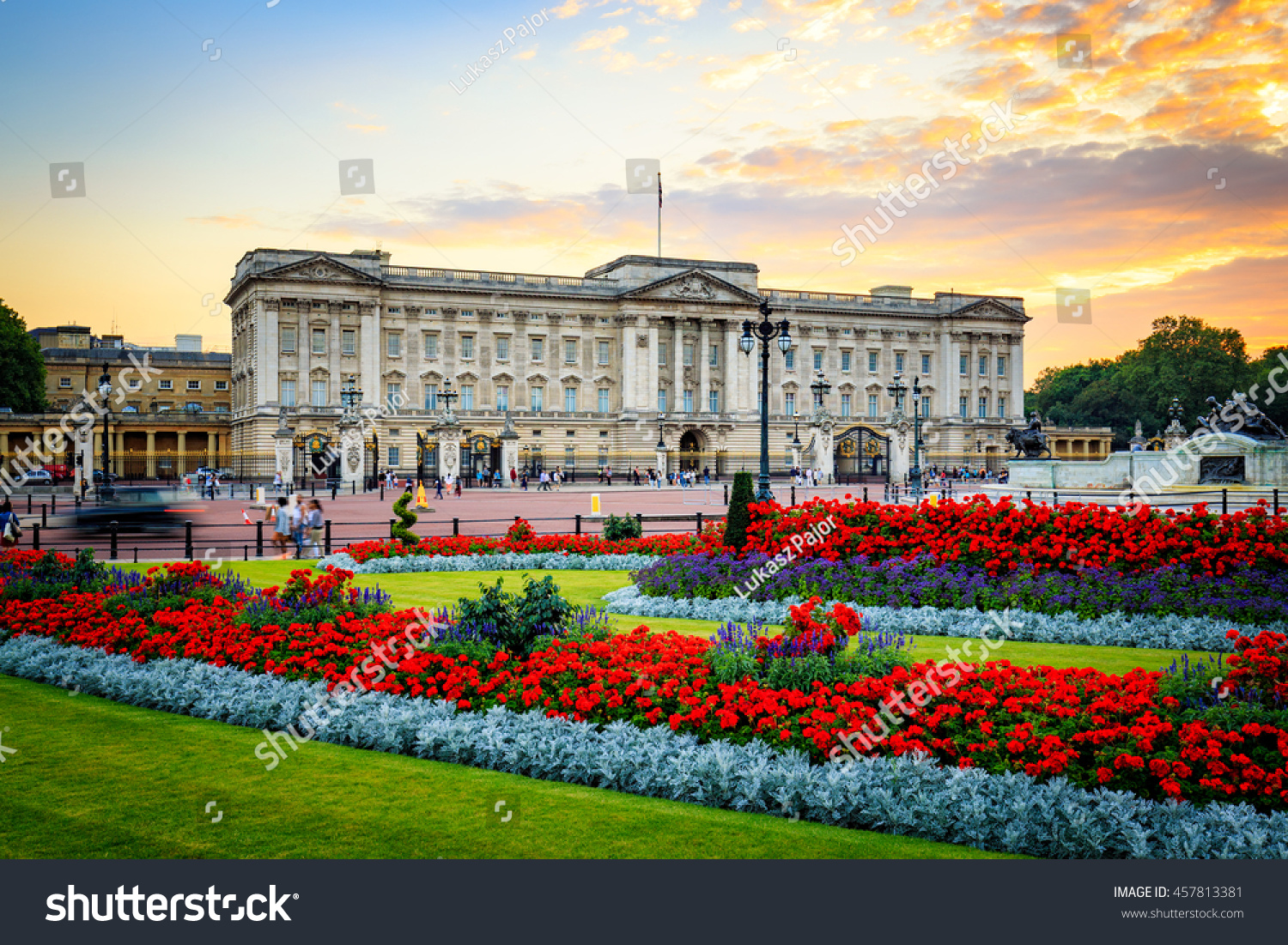 Buckingham Palace in London, United Kingdom. #457813381