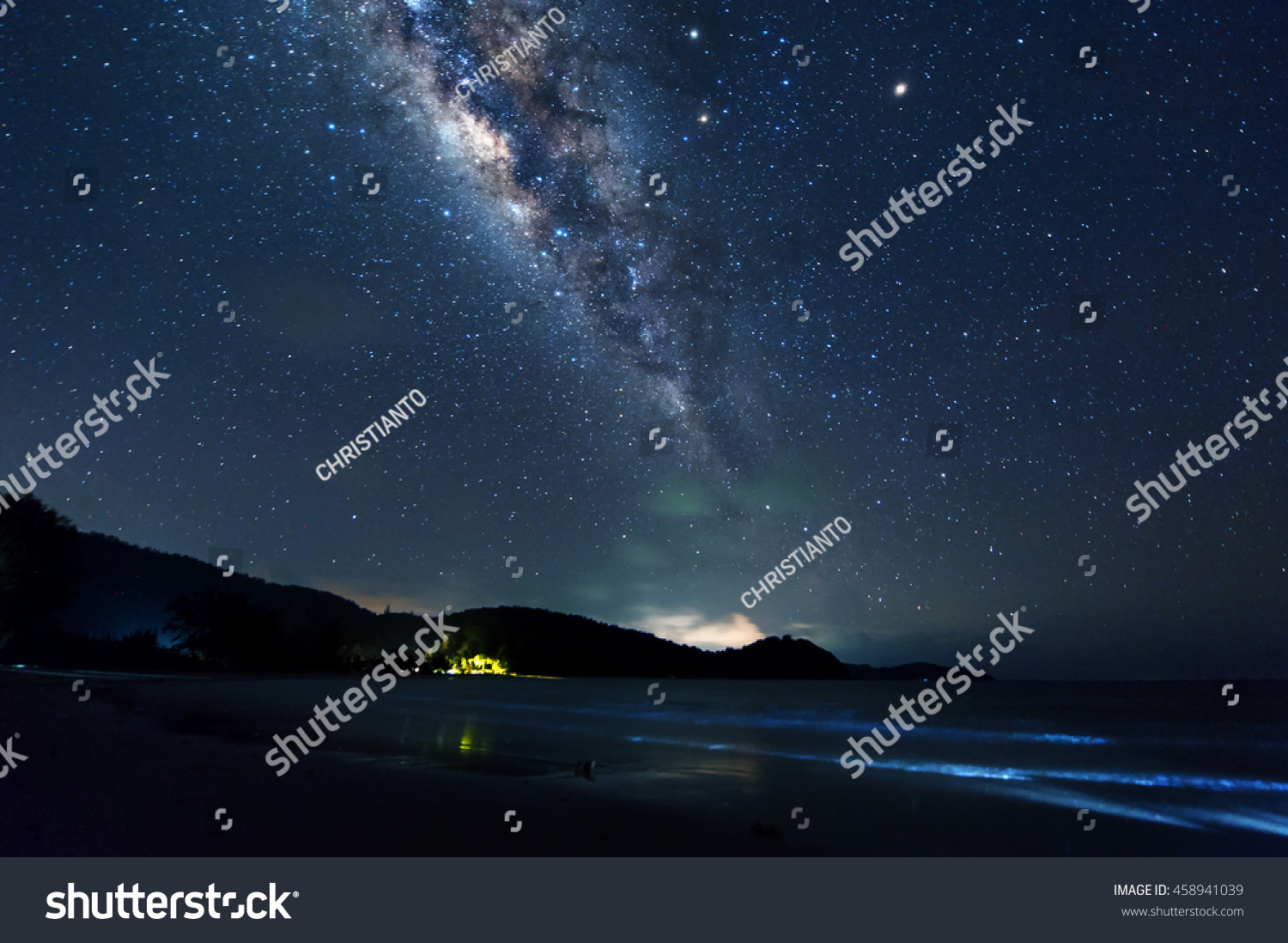 abstract milkyway galaxy and starry stars. #458941039