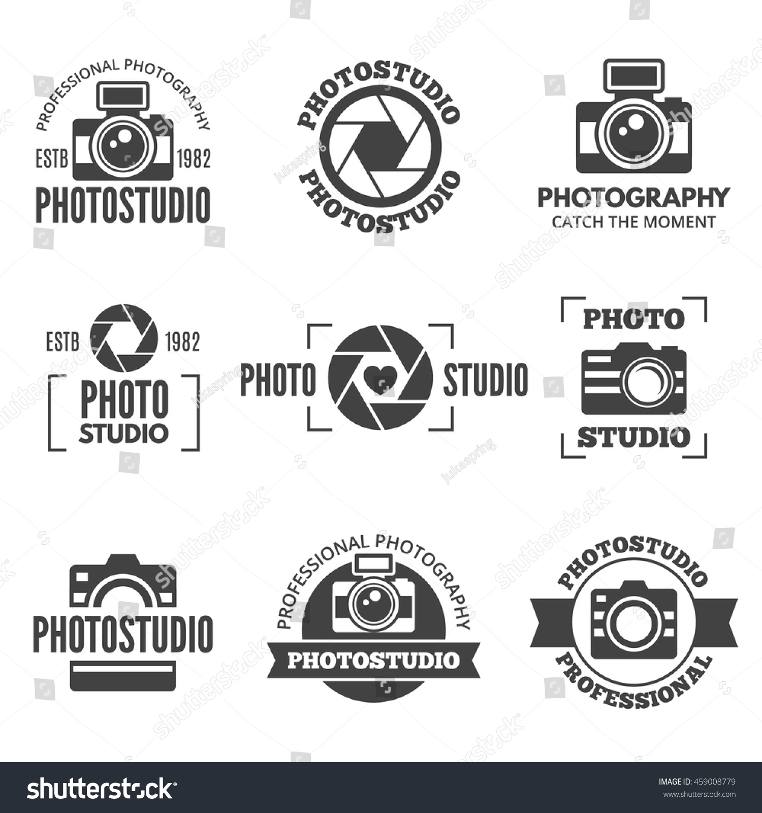 Royalty Free Photo Studio Labels Badges Logo 459008779 Stock Photo Avopix Com Studio Label Templates