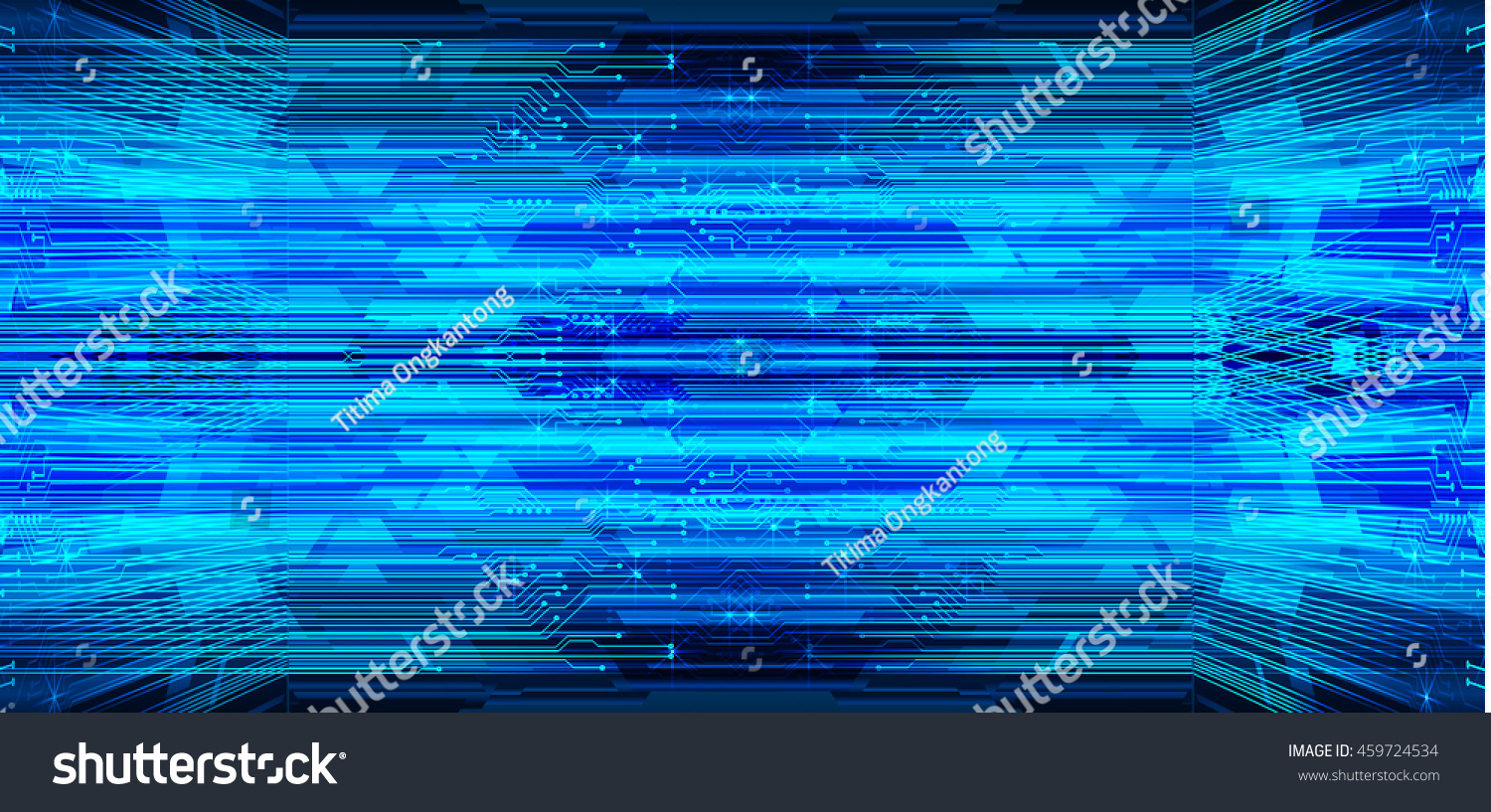 blue abstract cyber future technology concept background, illustration, circuit, binary code. move motion speed #459724534