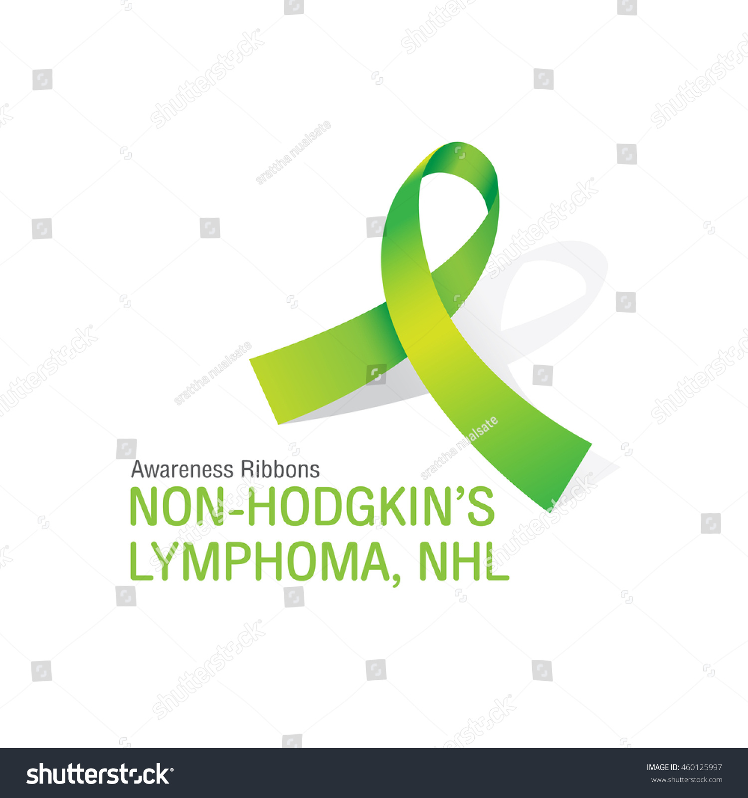 The Lemon Awareness Ribbons of Non-Hodgkin'??s - Royalty Free Stock ...