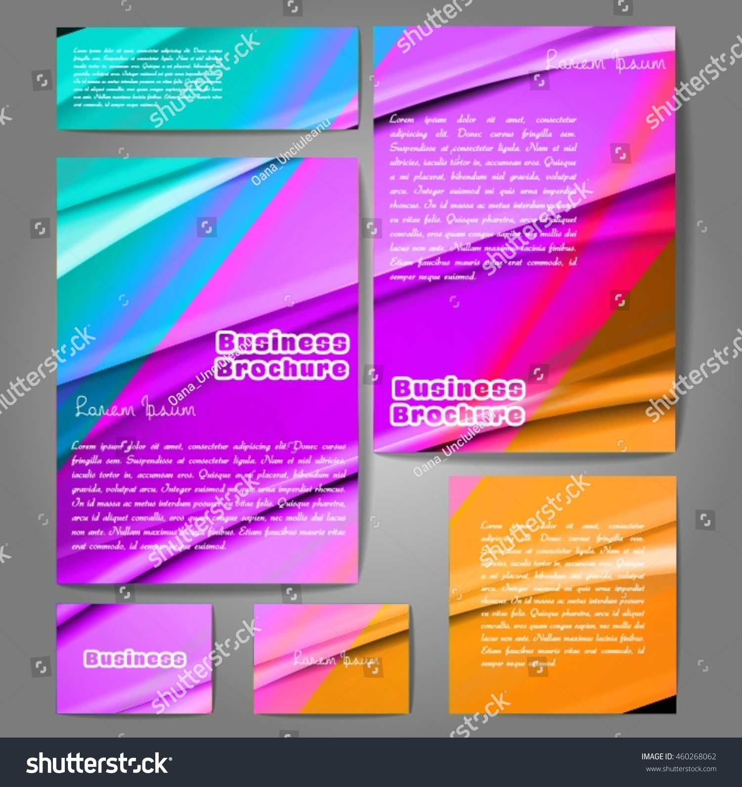 Corporate Identity Template Set Business Royalty Free Stock Vector 460268062 0324