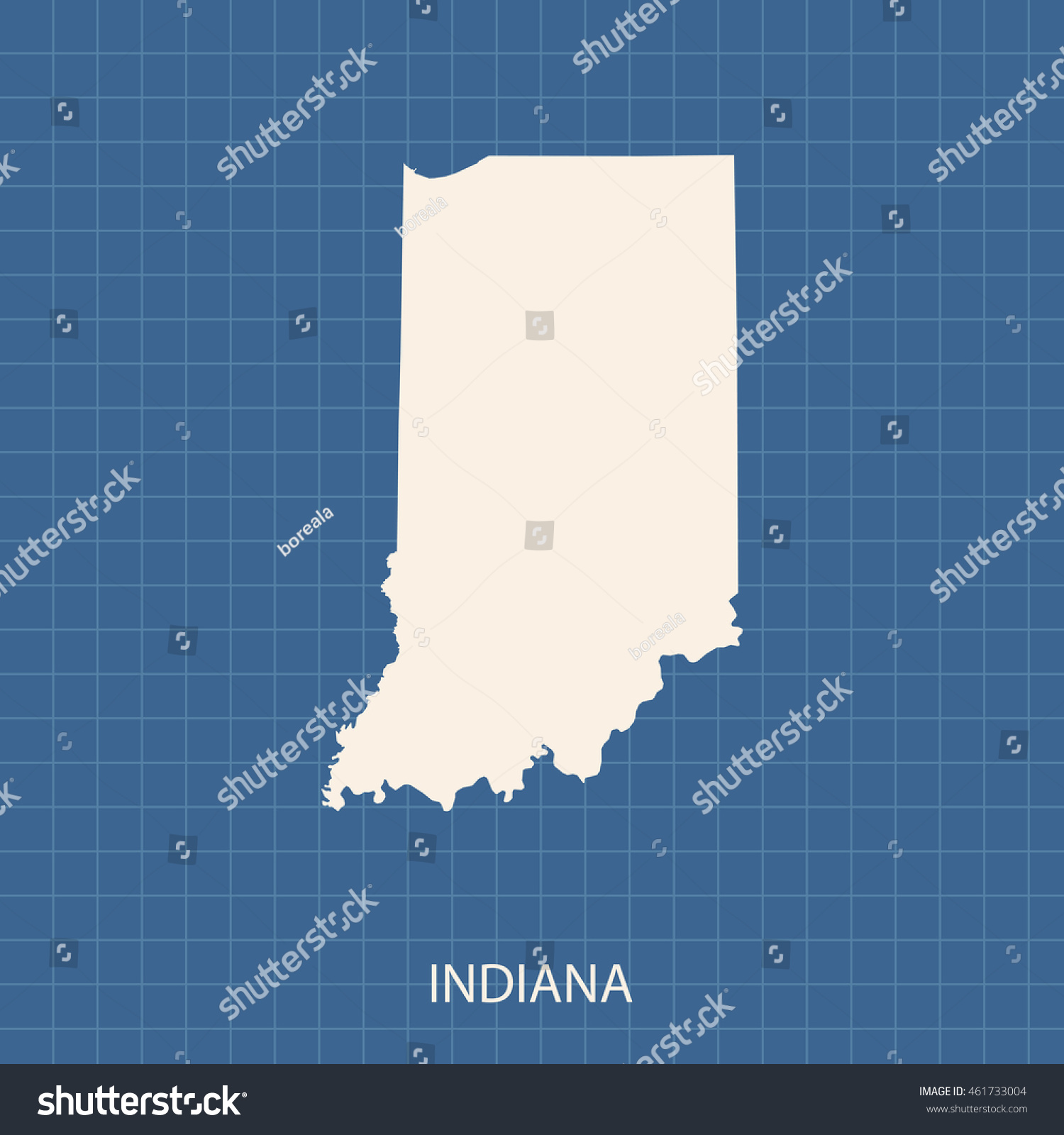 map of Indiana - Royalty Free Stock Vector 461733004 - Avopix.com