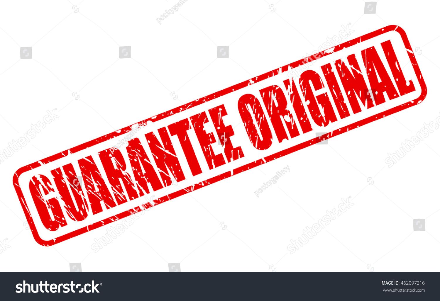 Guarantee Original Red Stamp Text On White Royalty Free Stock Vector