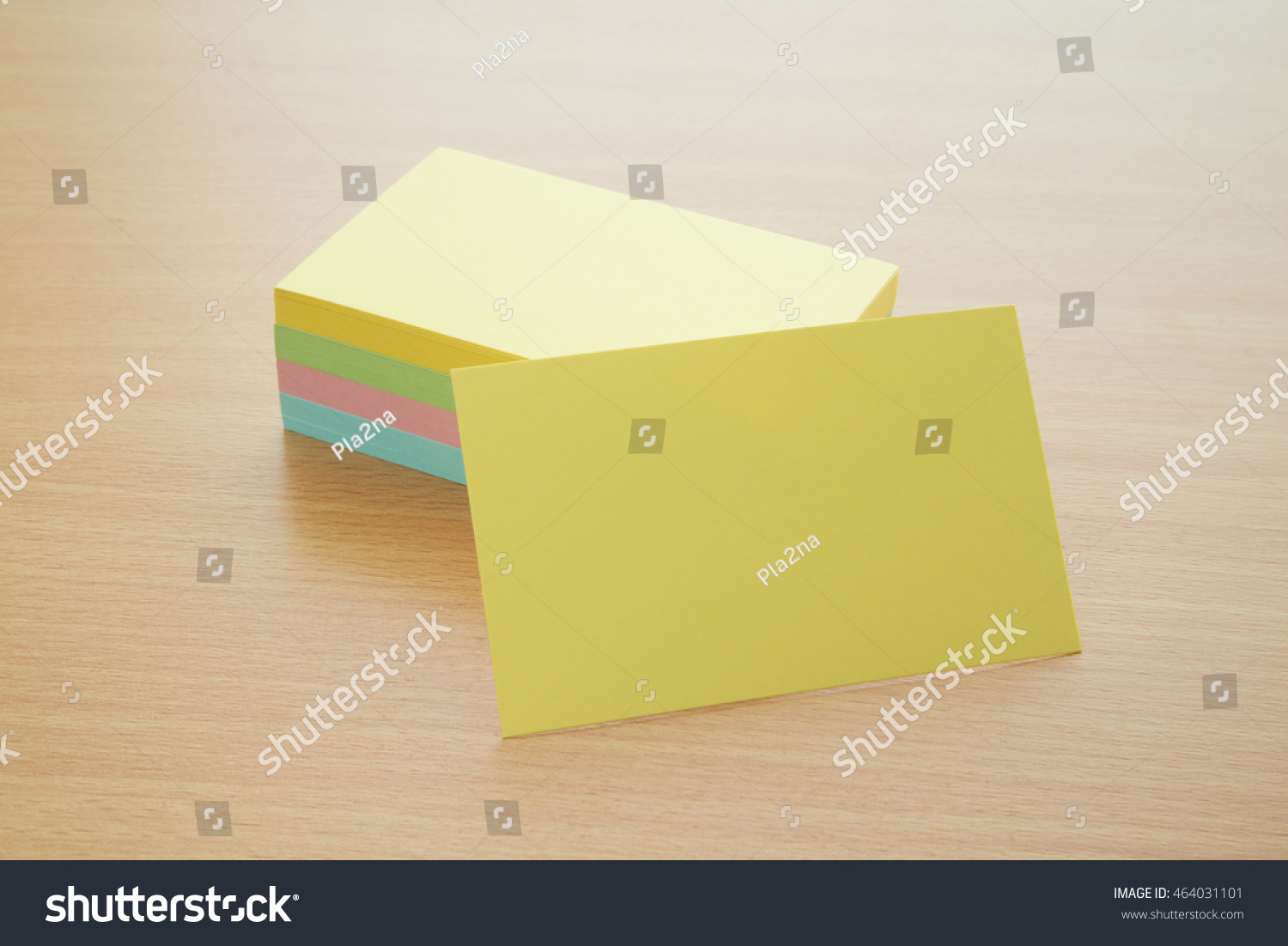 Royalty Free Blank Color Business Cards On A Desk 464031101 Stock