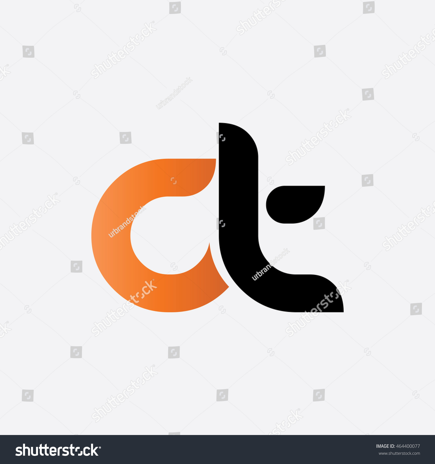 Initial Letter CT Linked Circle Lowercase Logo - Royalty Free Stock ...