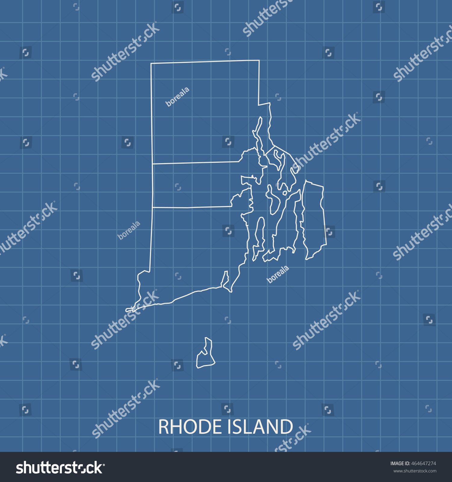 map of Rhode Island #464647274