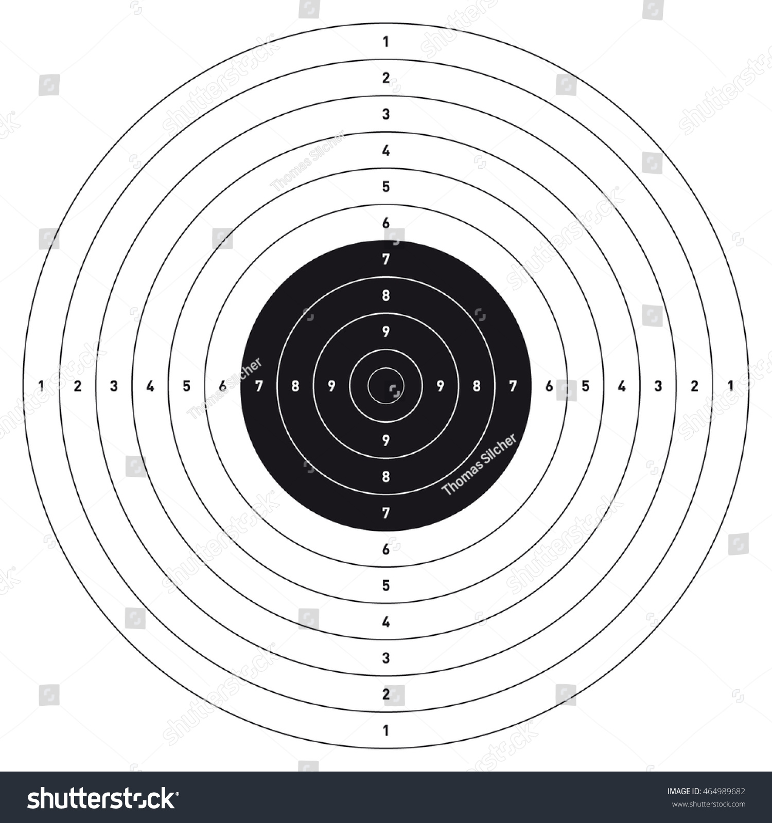 bullseye shooting target professional size 54 royalty free stock vector 464989682 avopix com
